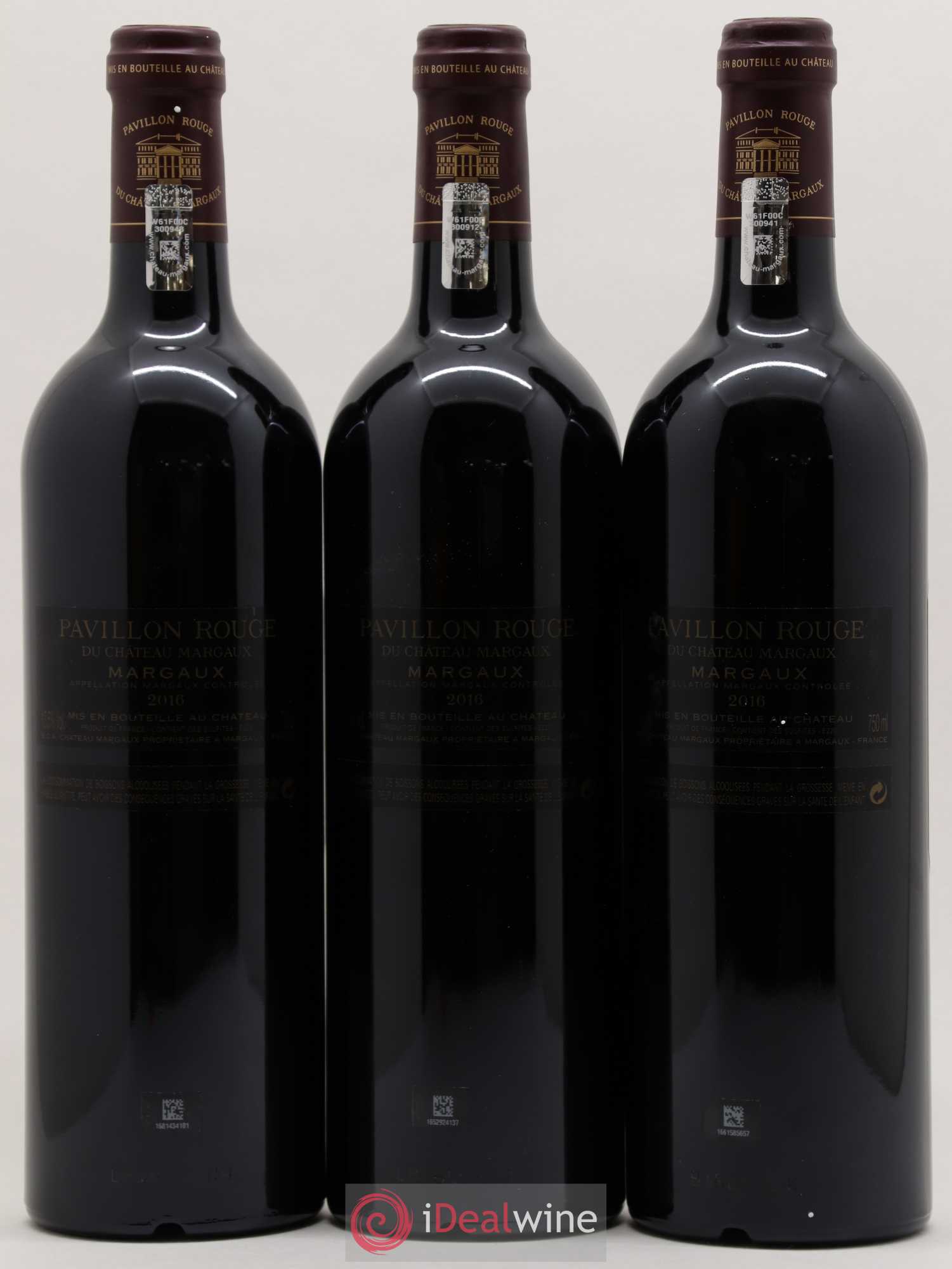Pavillon Rouge du Château Margaux Second Vin 2016 - Lot de 3 bouteilles - 1