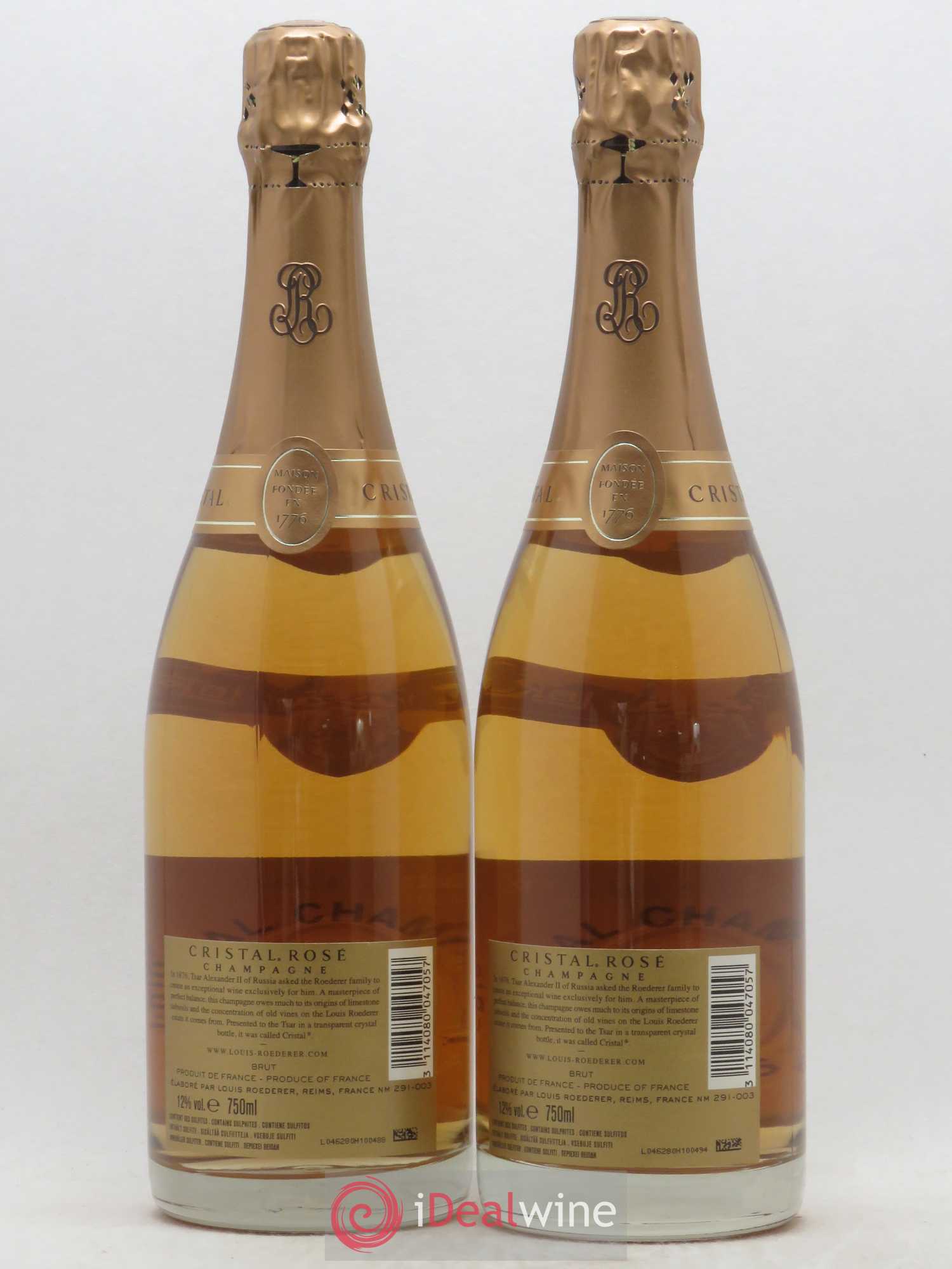 Cristal Louis Roederer 2008 - Lot de 2 bouteilles - 1