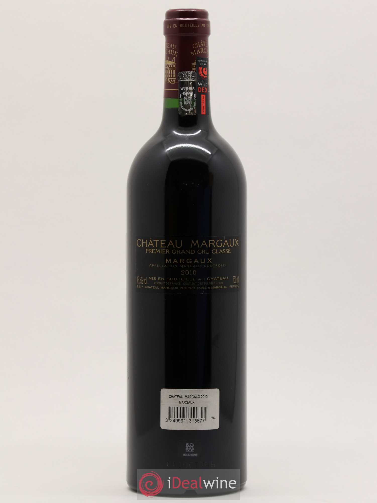 Château Margaux 1er Grand Cru Classé 2010 - Lot de 1 bouteille - 1