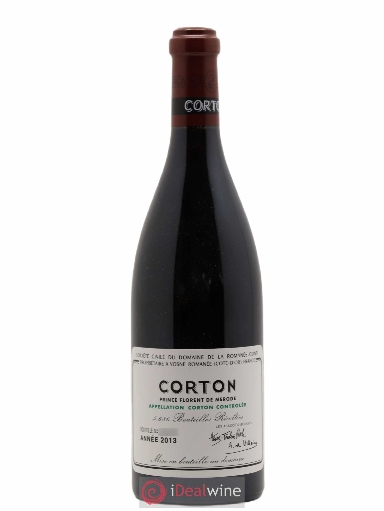 Corton Grand Cru Domaine de la Romanée-Conti 2013 - Lot de 1 bouteille - 0