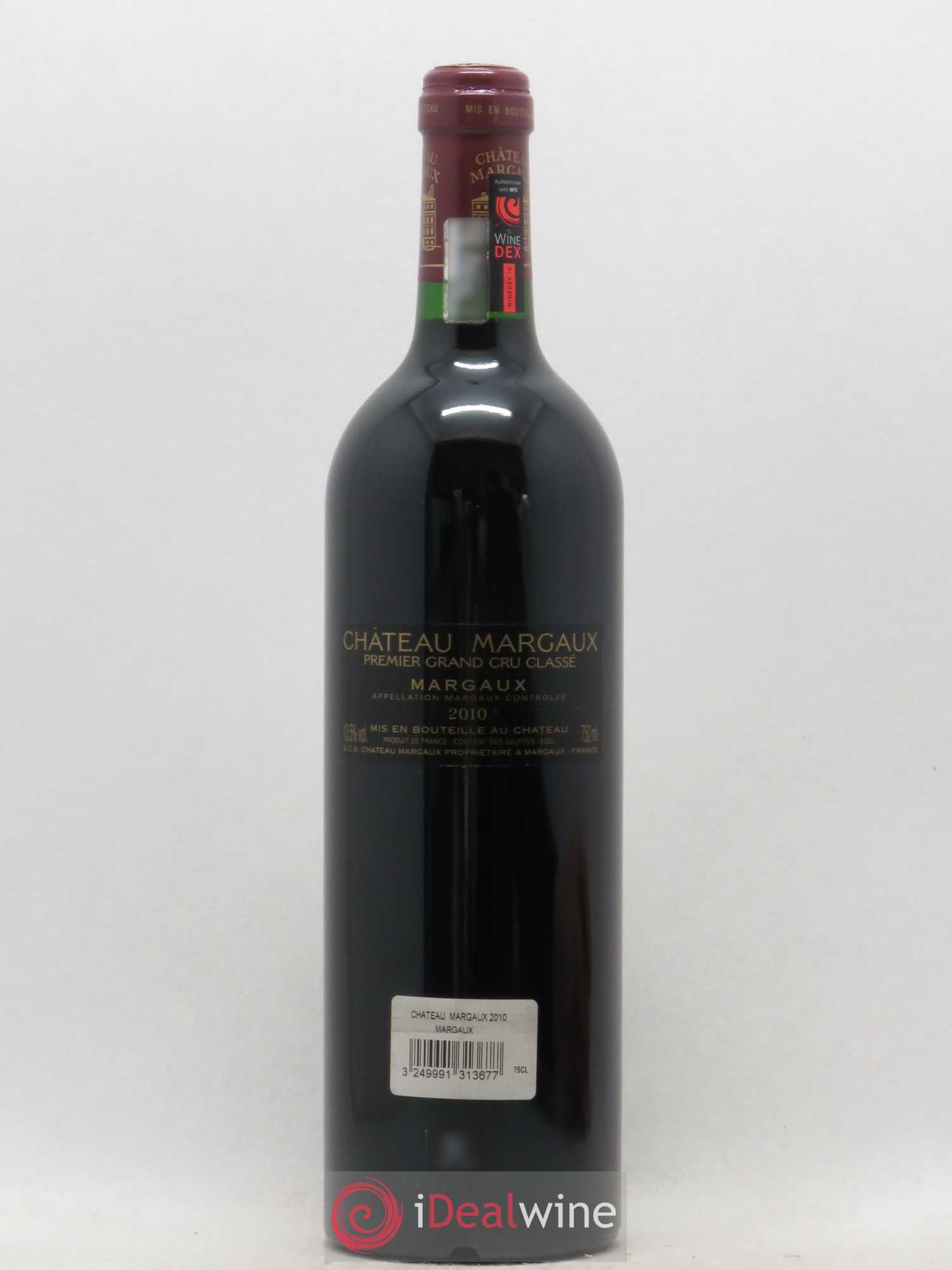 Château Margaux 1er Grand Cru Classé 2010 - Lot de 1 bouteille - 1