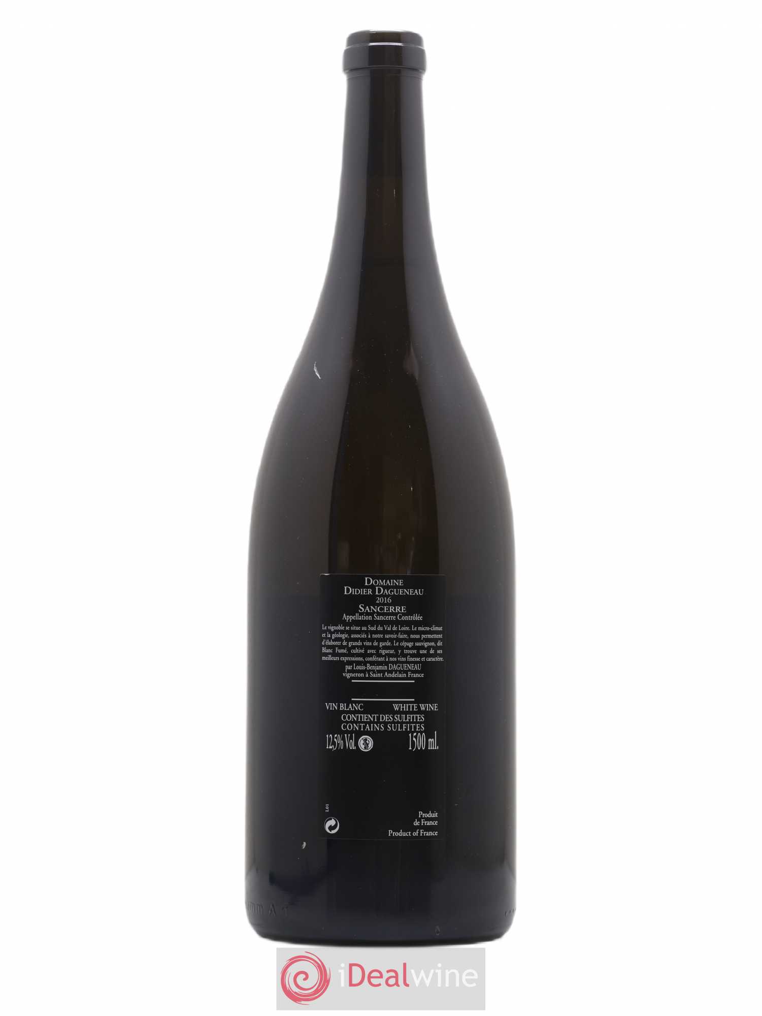 Sancerre Le Mont Damné Chavignol Dagueneau (Domaine Didier - Louis-Benjamin) 2016 - Lot de 1 magnum - 1