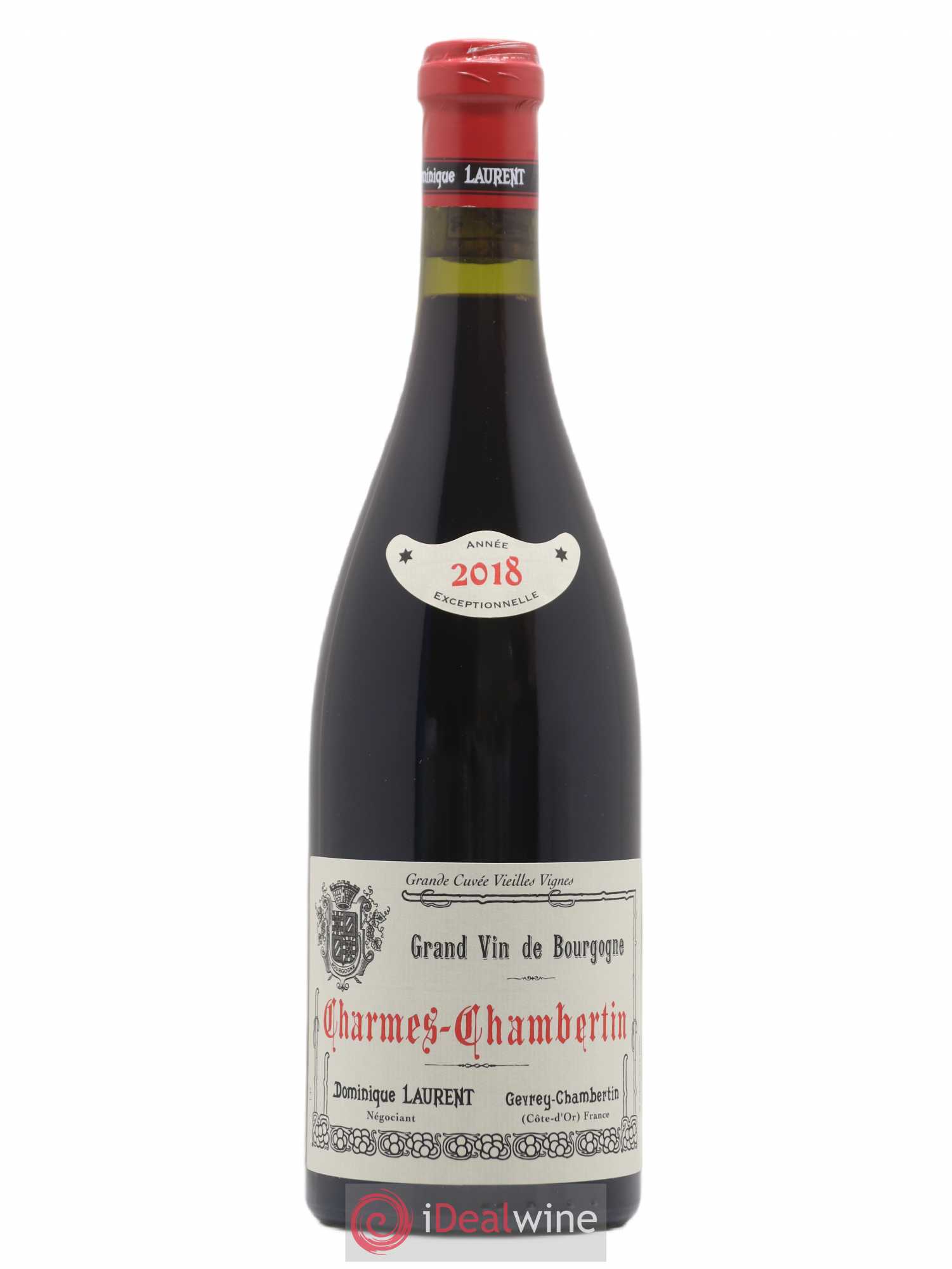Charmes-Chambertin Grand Cru Vieilles Vignes Dominique Laurent 2018 - Lot de 1 bouteille - 0