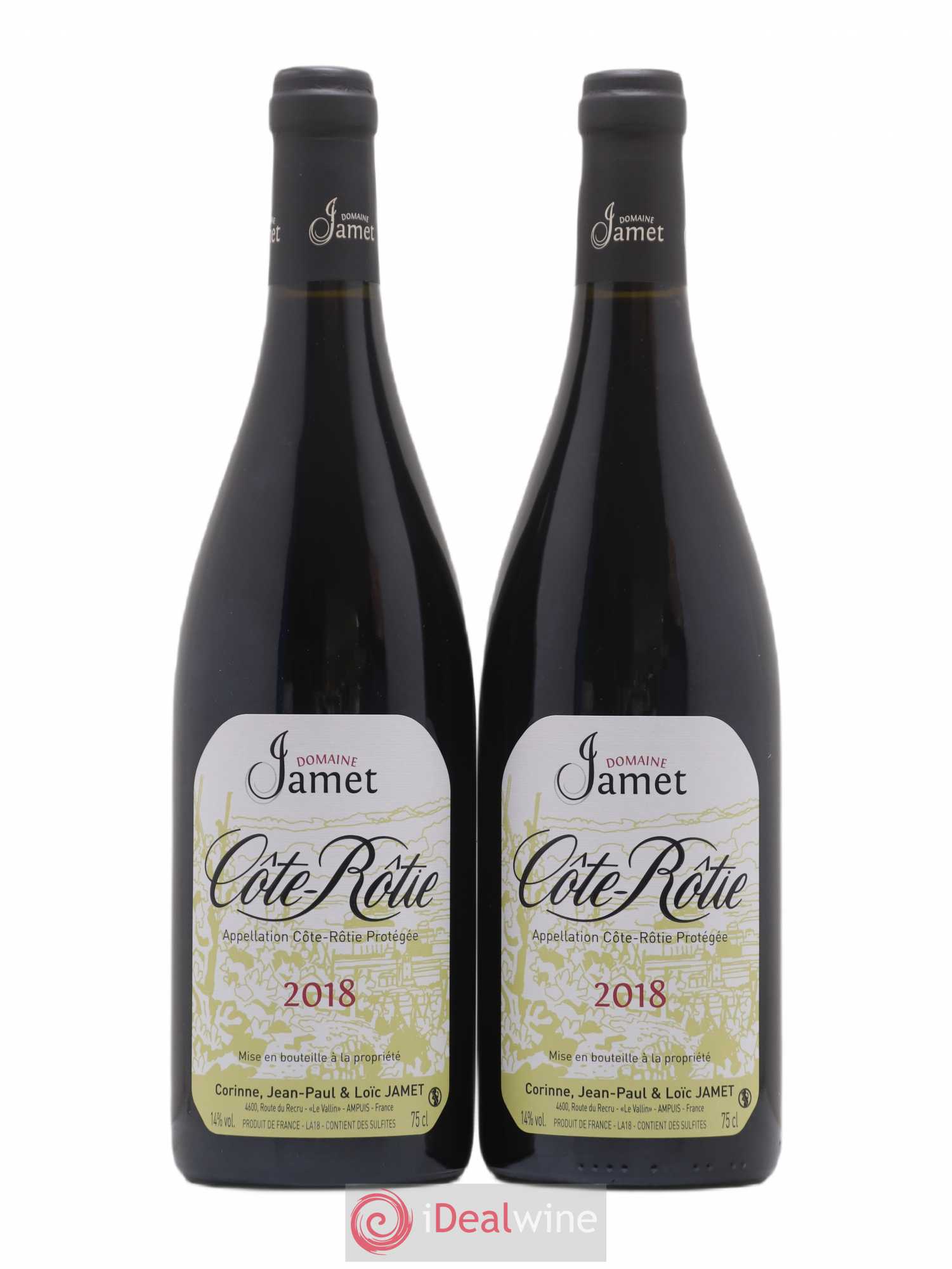 Côte-Rôtie Jamet (Domaine) 2018 - Lot de 2 bouteilles - 0