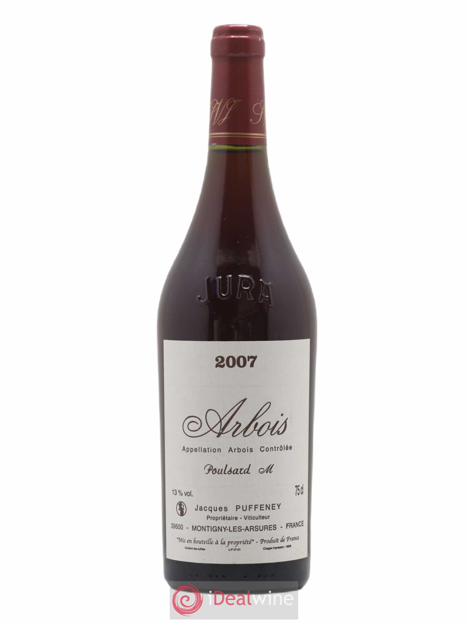 Arbois Poulsard M Jacques Puffeney 2007 - Lot de 1 bouteille - 0