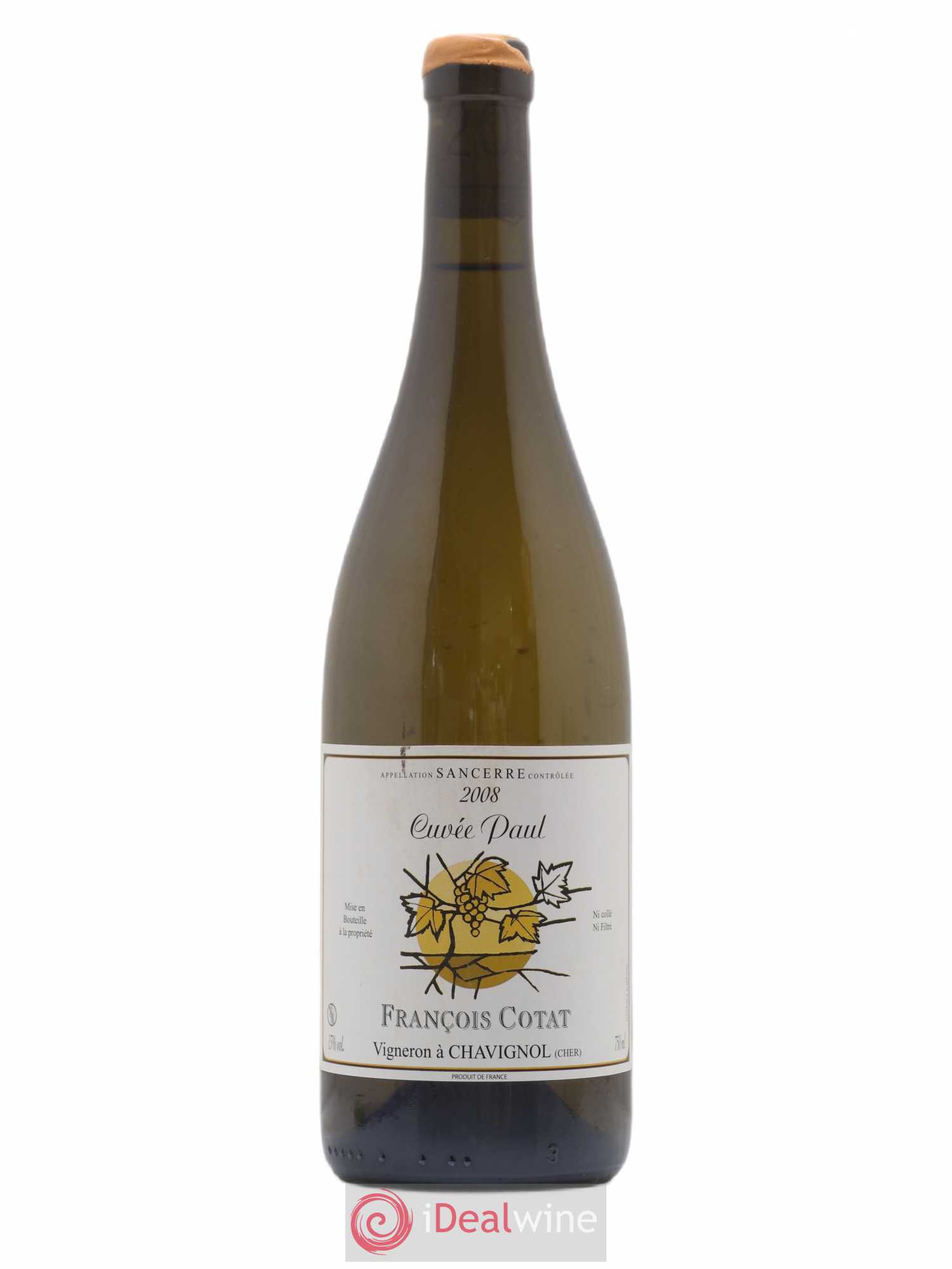 Sancerre Cuvée Paul François Cotat 2008 - Lot de 1 bouteille - 0
