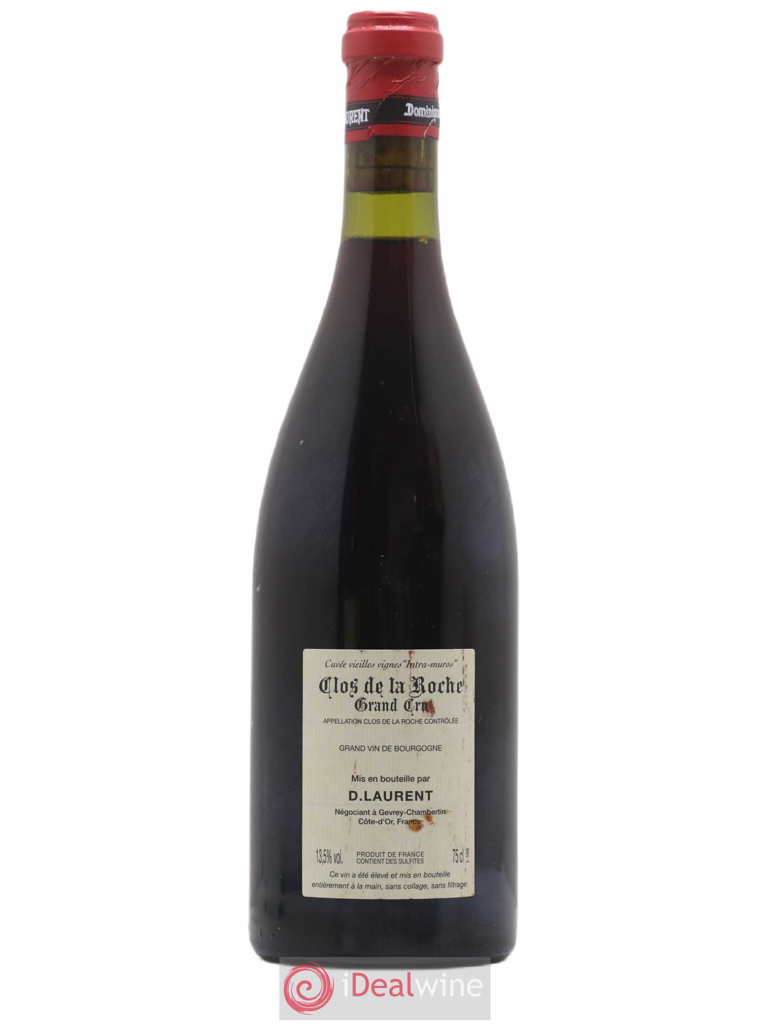 Clos de la Roche Grand Cru Vieilles vignes Intra-muros Dominique Laurent 2009 - Lot de 1 bouteille - 1