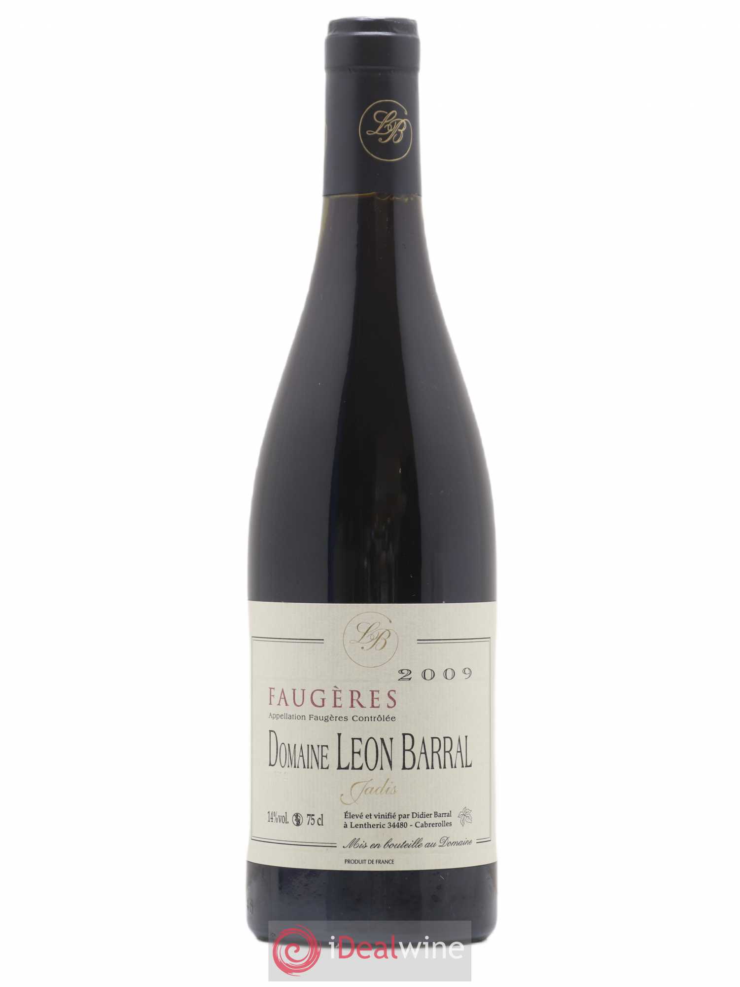 Faugères Jadis Domaine Léon Barral 2009 - Lot de 1 bouteille - 0