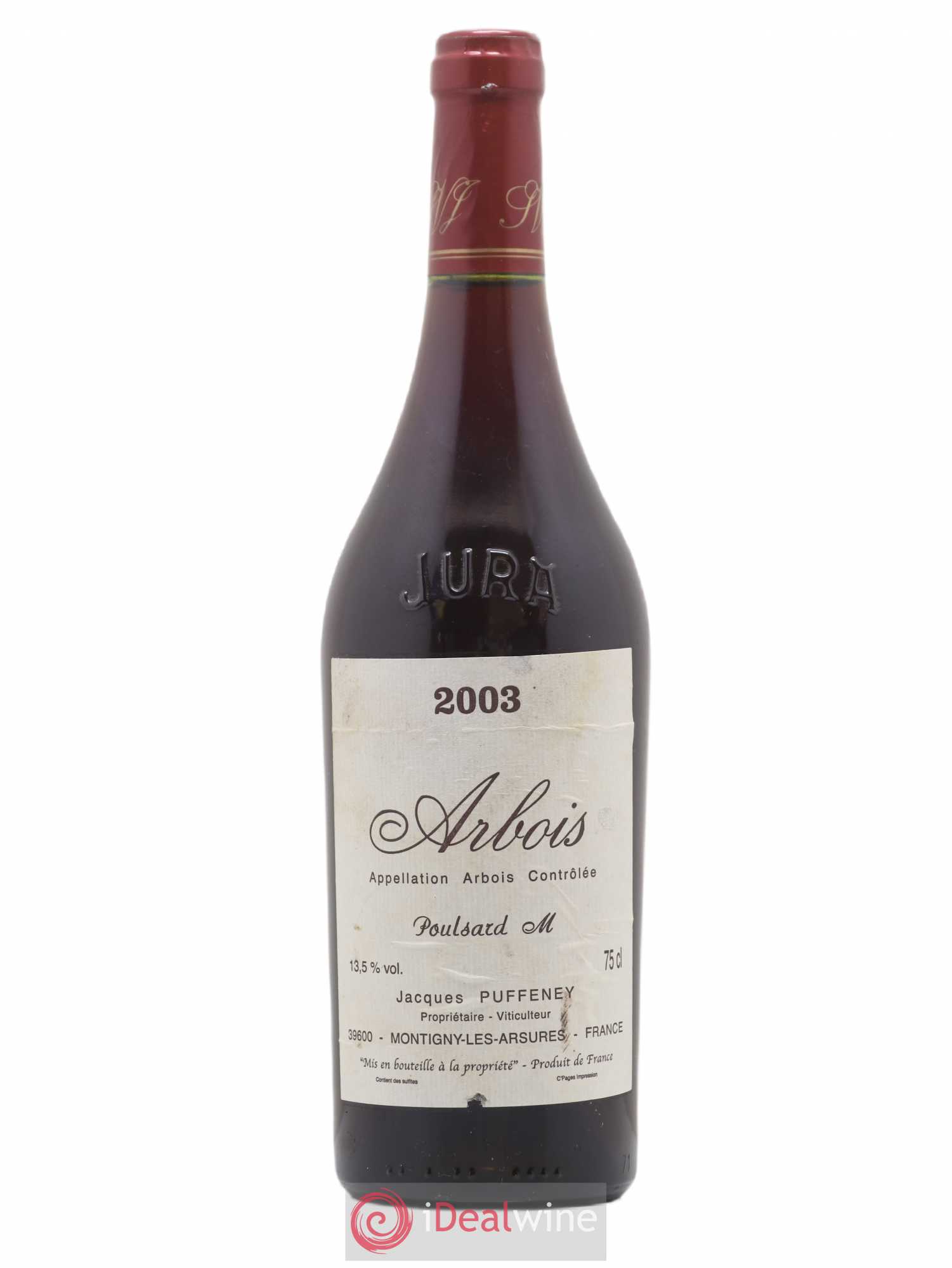 Arbois Poulsard M Jacques Puffeney 2003 - Lot de 1 bouteille - 0
