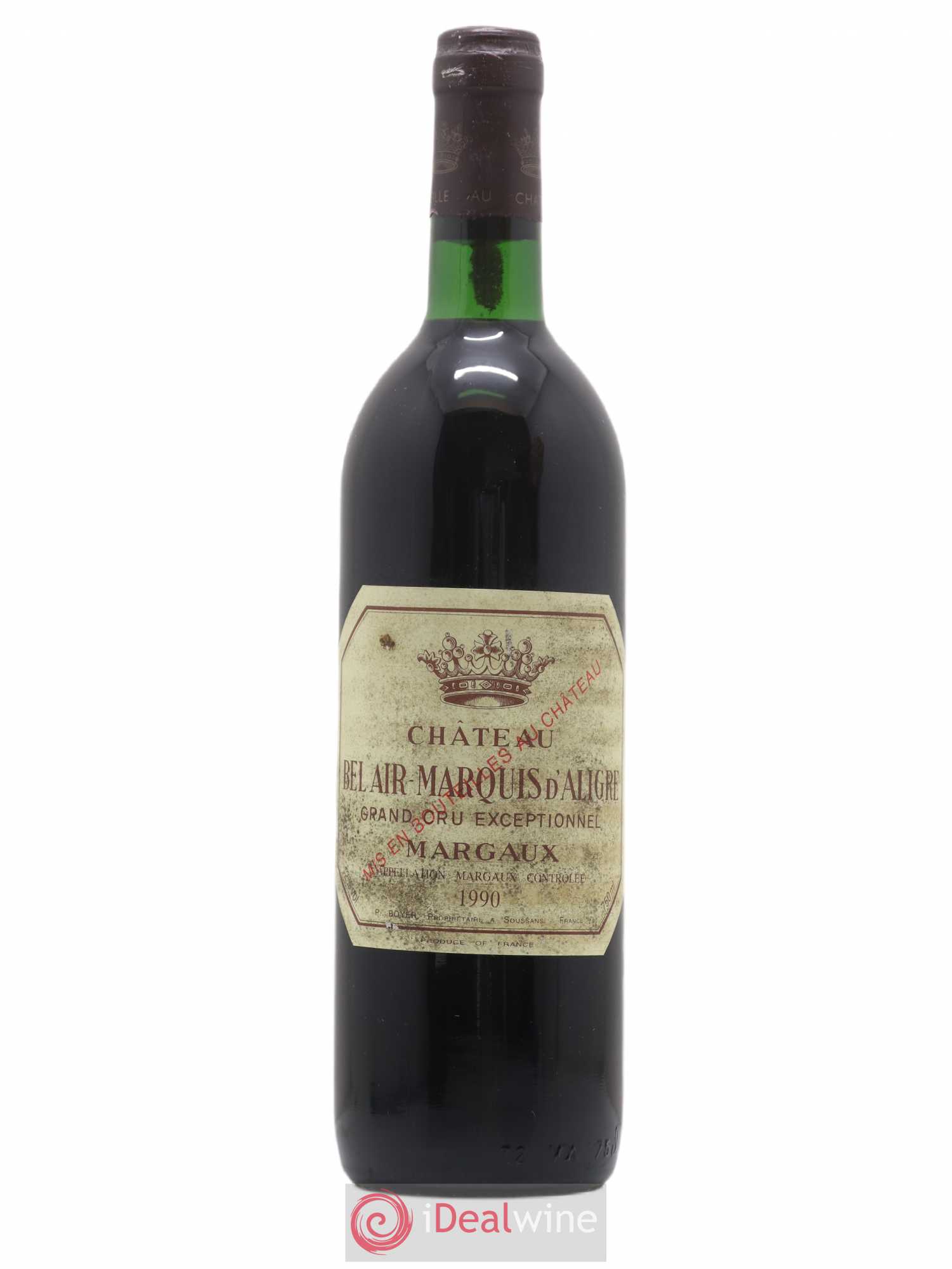 Château Bel Air Marquis d'Aligre 1990 - Lot de 1 bouteille - 0
