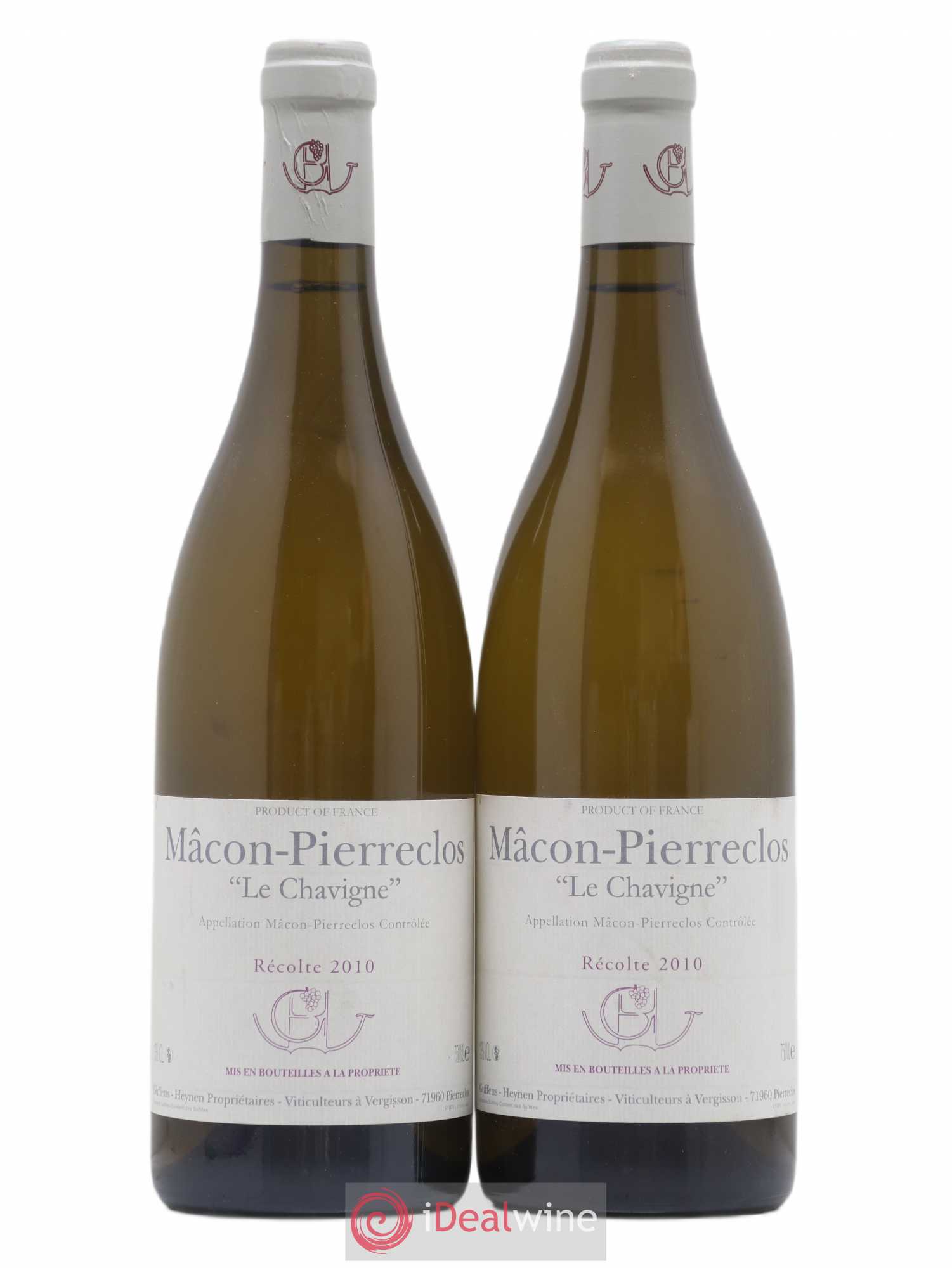 Mâcon-Pierreclos Le Chavigne Guffens-Heynen 2010 - Lot de 2 bouteilles - 0