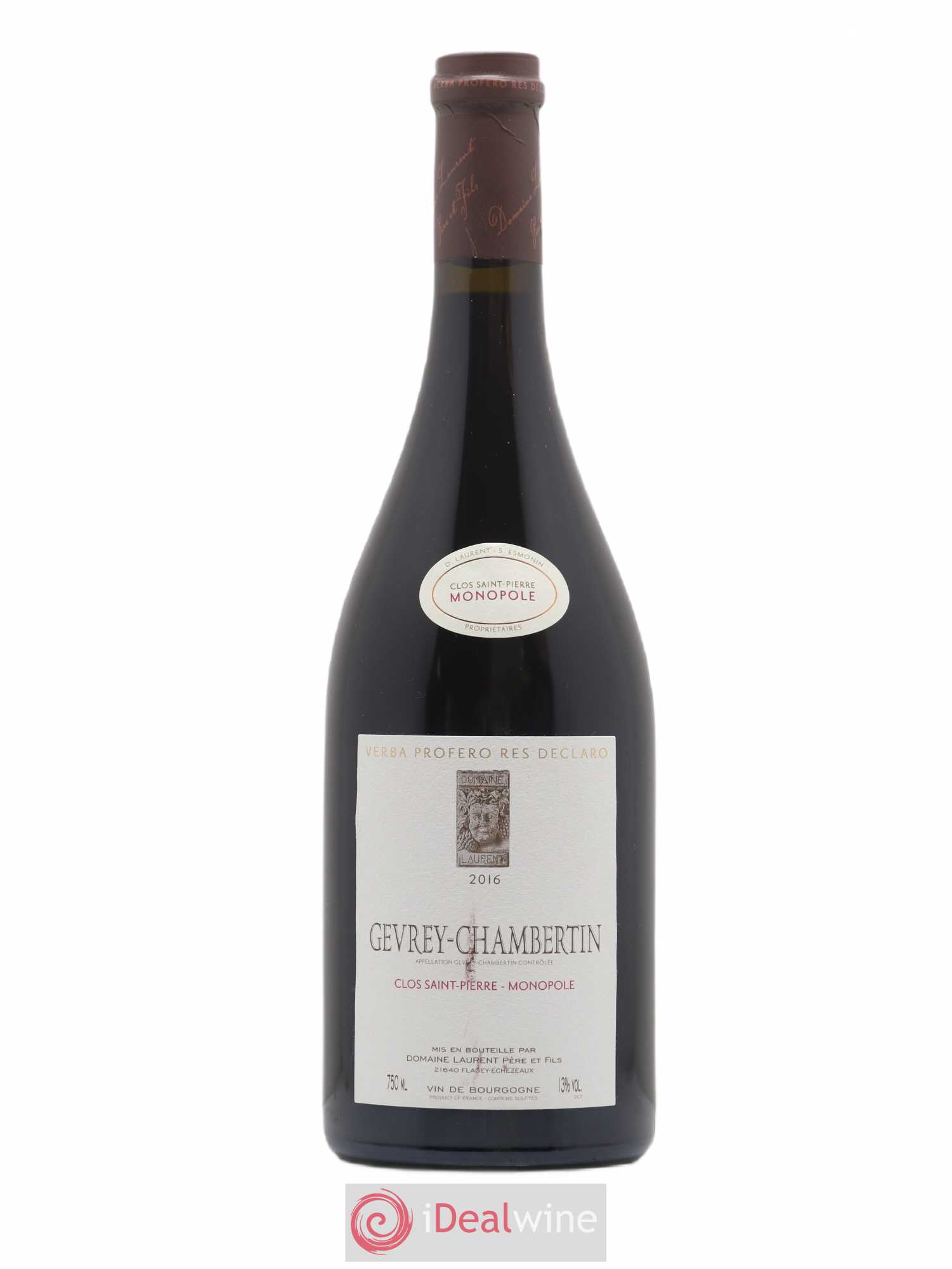 Gevrey-Chambertin Clos Saint-Pierre Domaine Laurent Père et Fils 2016 - Posten von 1 Flasche - 0