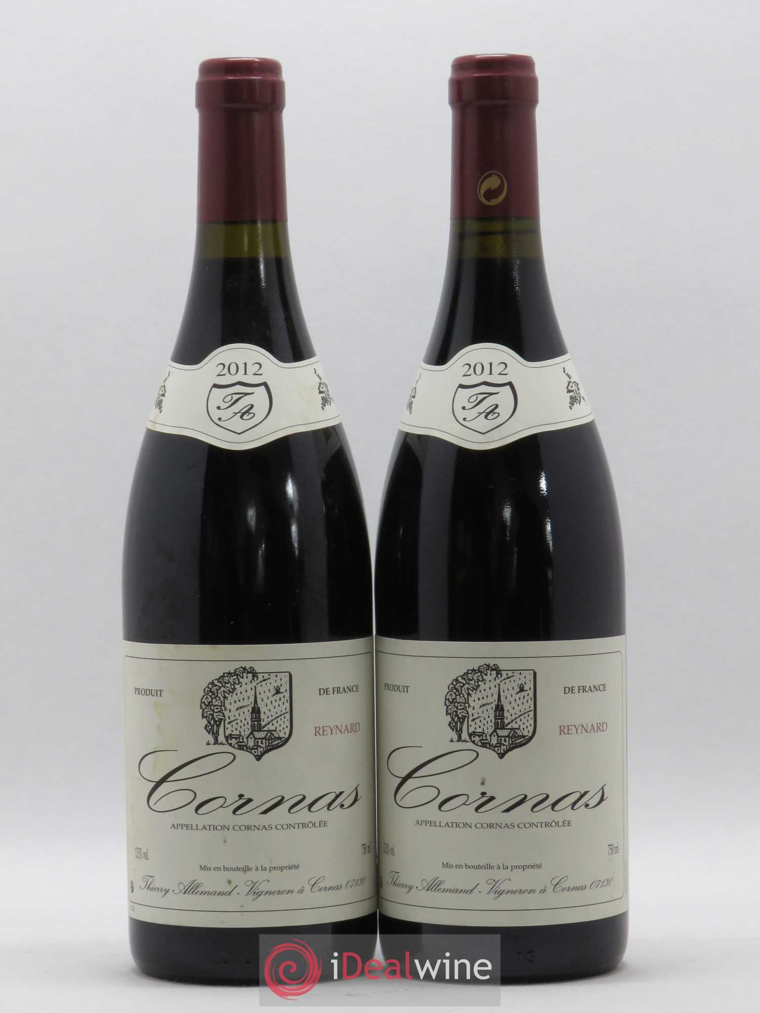 Cornas Reynard Thierry Allemand 2012 - Lot de 2 bouteilles - 0