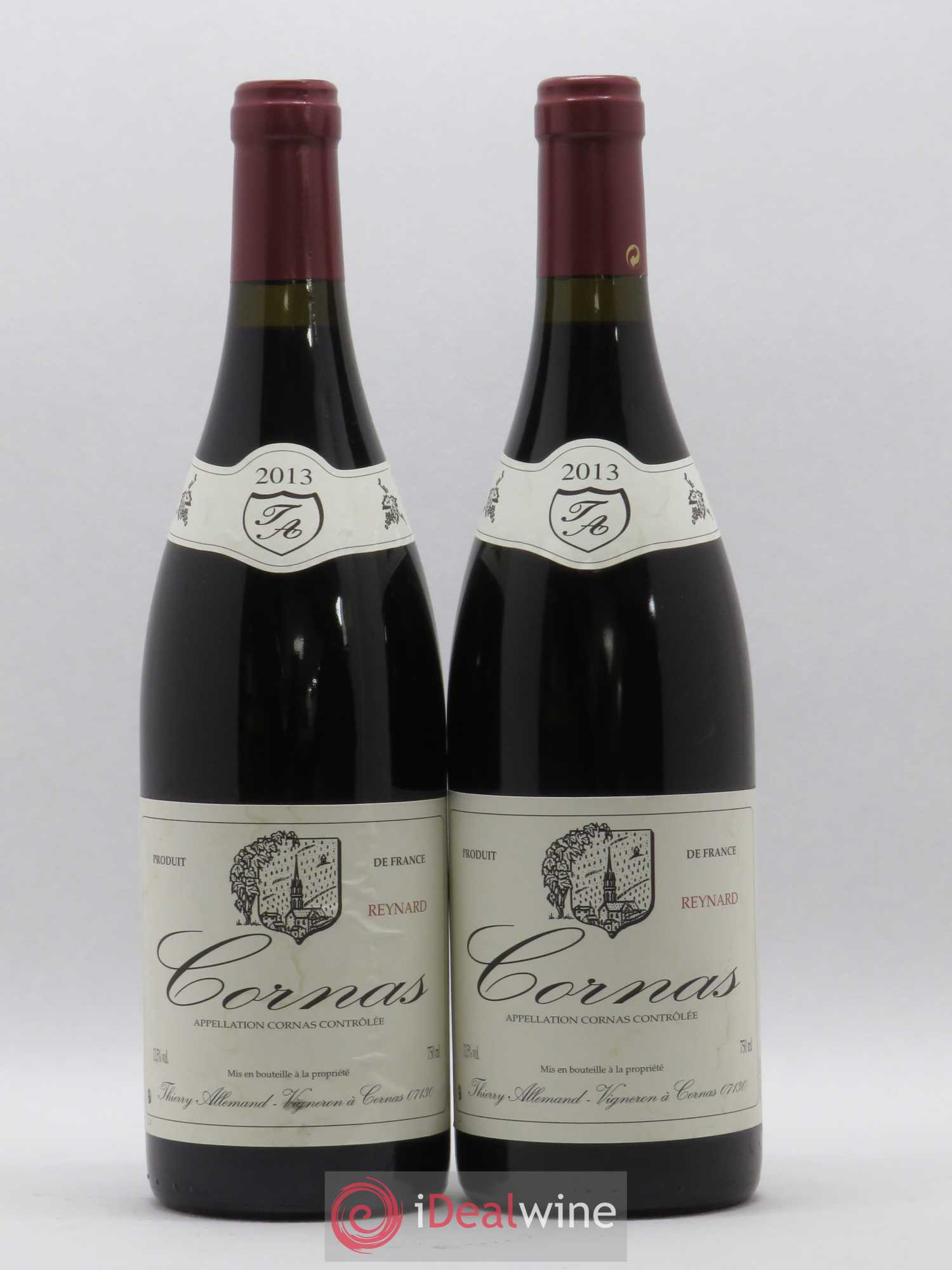 Cornas Reynard Thierry Allemand 2013 - Lot de 2 bouteilles - 0