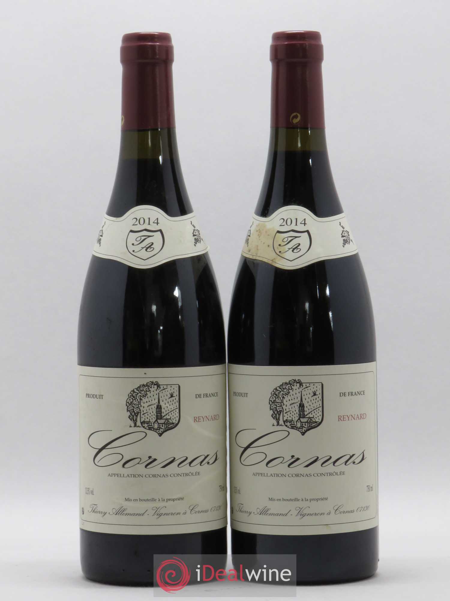 Cornas Reynard Thierry Allemand 2014 - Lot de 2 bouteilles - 0