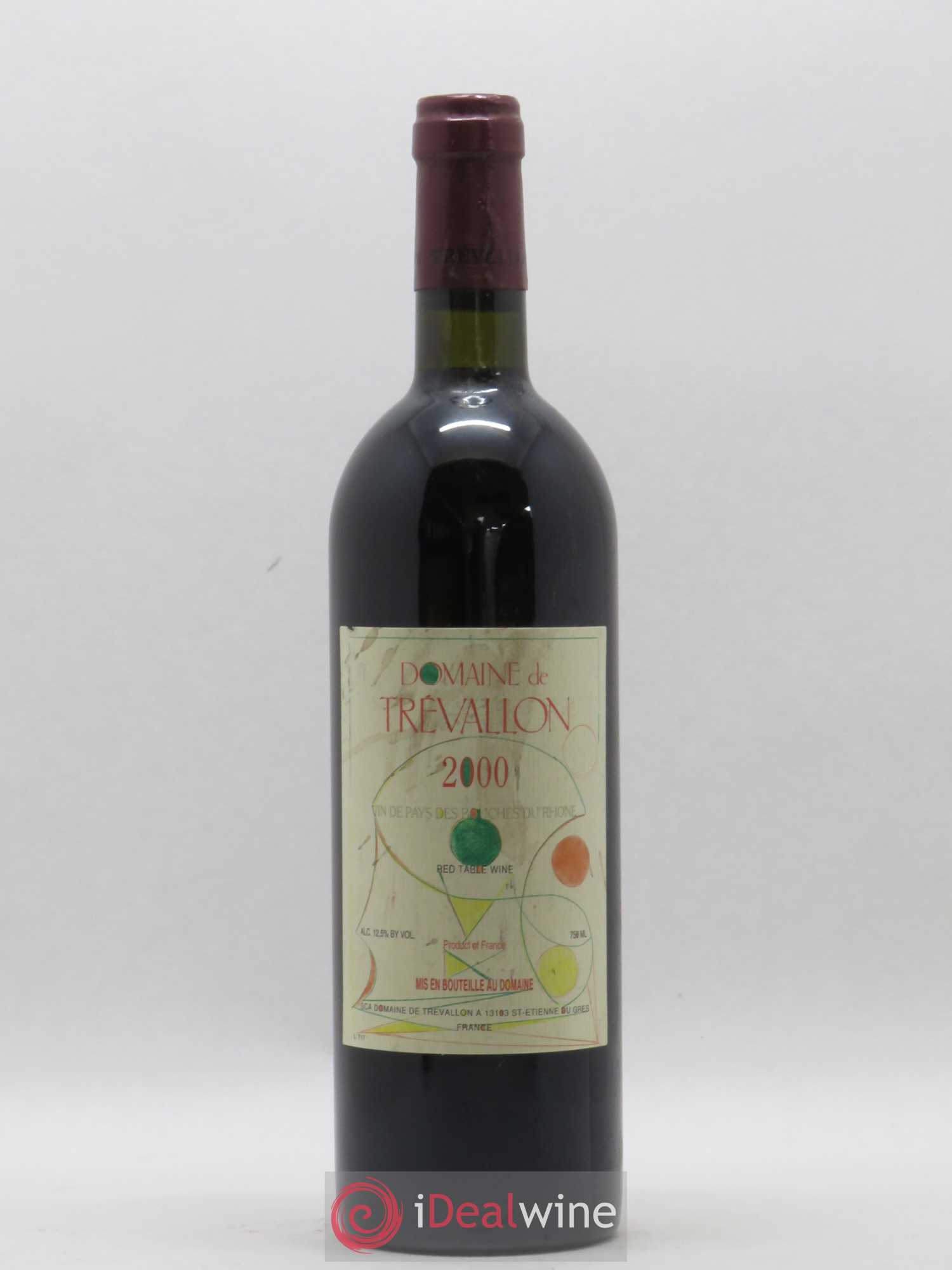 VDP Bouches du Rhône Trévallon (Domaine de) Eloi Dürrbach 2000 - Lot de 1 bouteille - 0