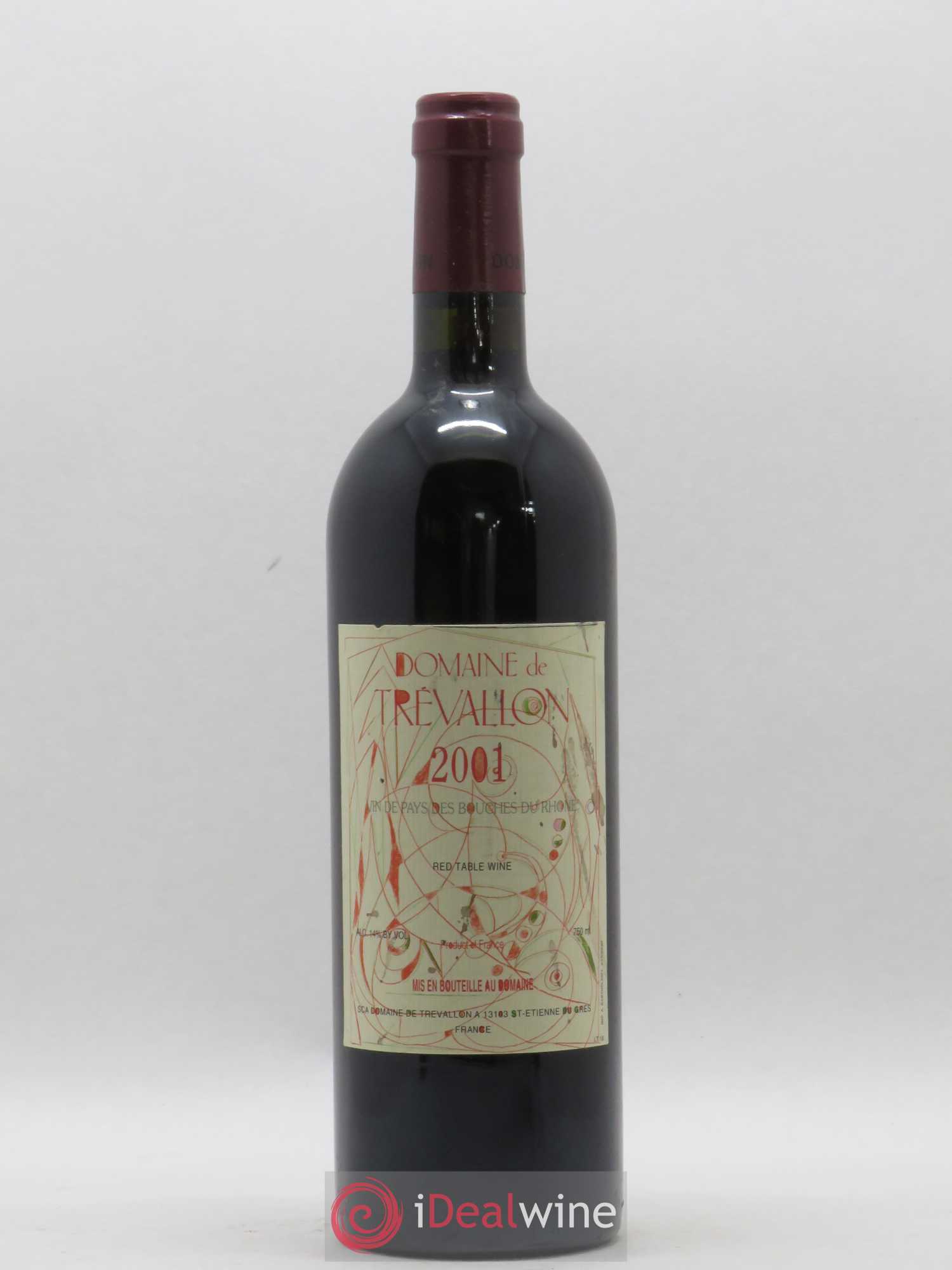 VDP Bouches du Rhône Trévallon (Domaine de) Eloi Dürrbach 2001 - Lot de 1 bouteille - 0
