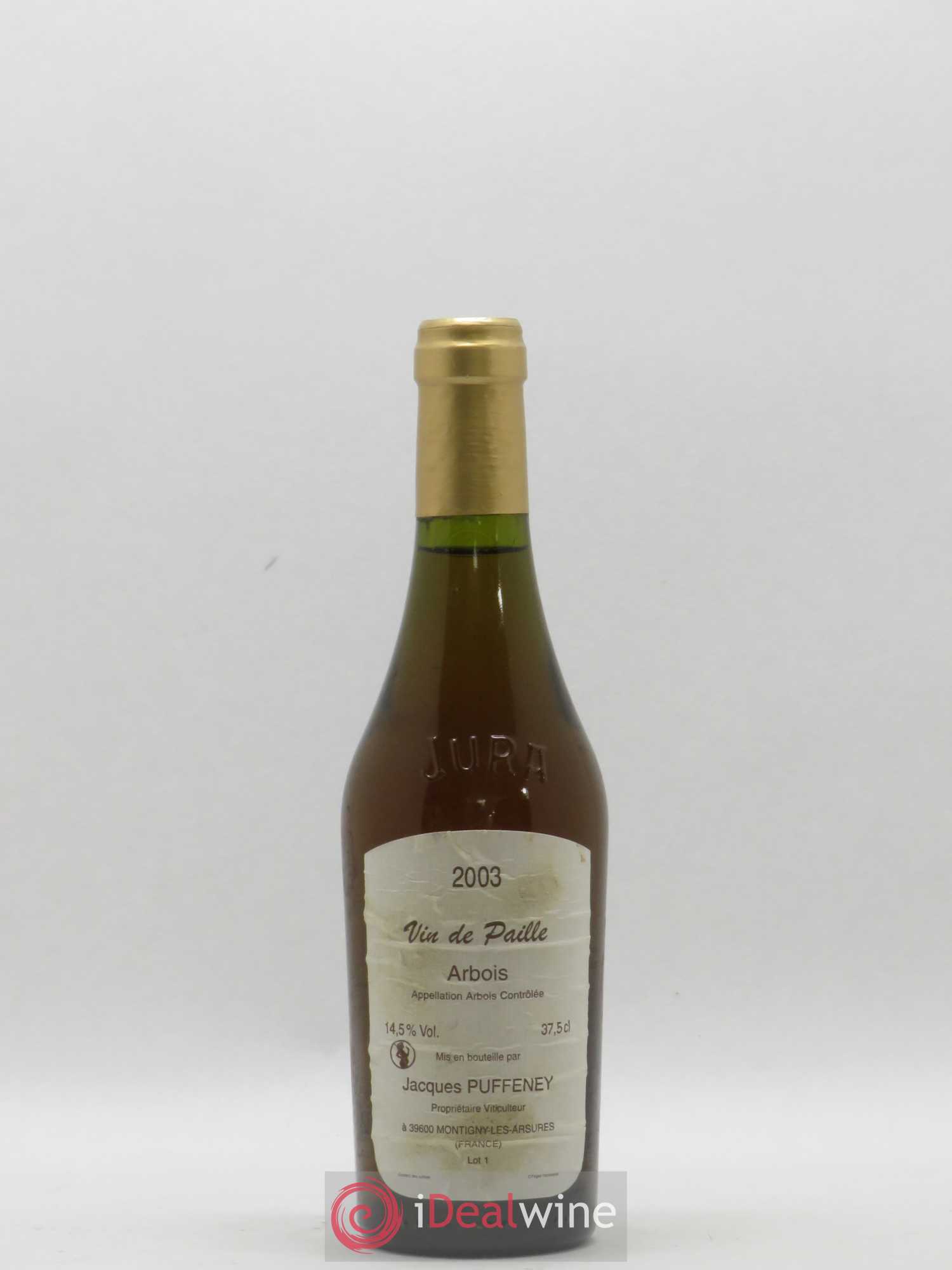 Arbois Vin de Paille Jacques Puffeney 2003 - Posten von 1 Demi-Flasche - 0