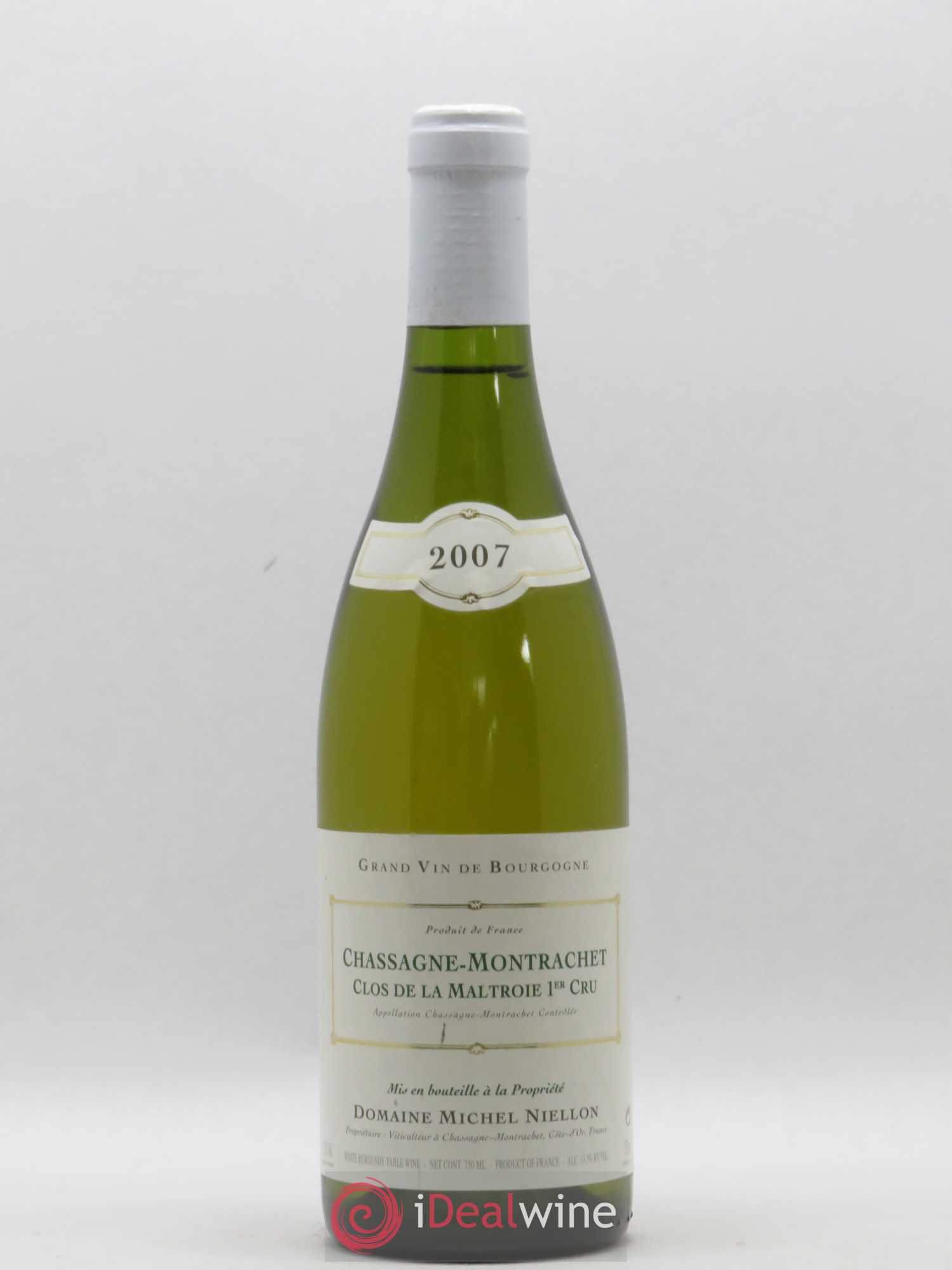 Chassagne-Montrachet 1er Cru Clos de la Maltroie Michel Niellon (Domaine) 2007 - Lot de 1 bouteille - 0