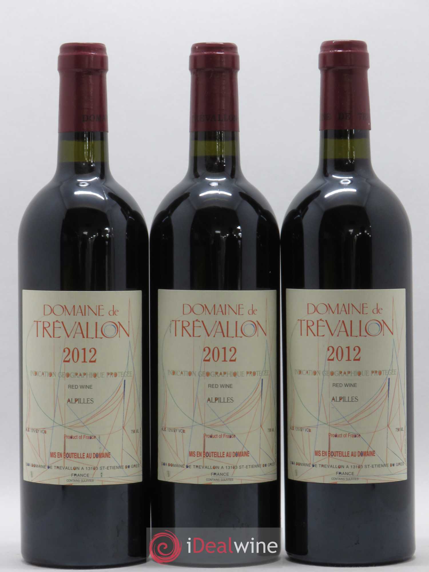 Alpilles Trévallon (Domaine de) Eloi Dürrbach 2012 - Lot de 3 bouteilles - 0