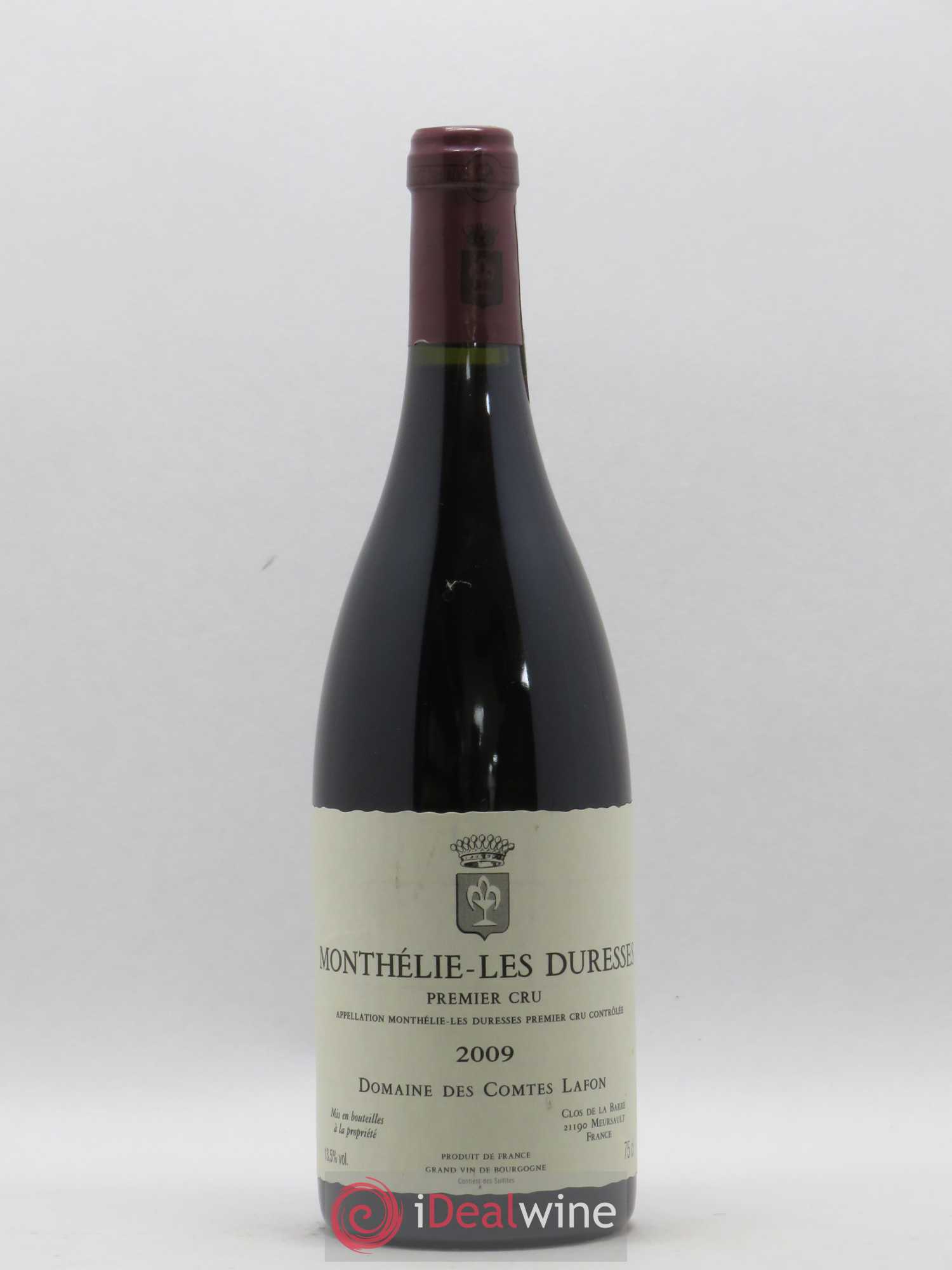 Monthélie 1er Cru Les Duresses Comtes Lafon (Domaine des) 2009 - Lot de 1 bouteille - 0