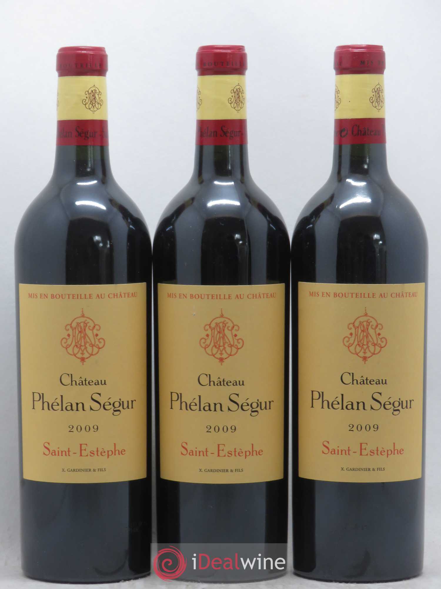 Château Phélan Ségur 2009 - Lot de 3 bouteilles - 0