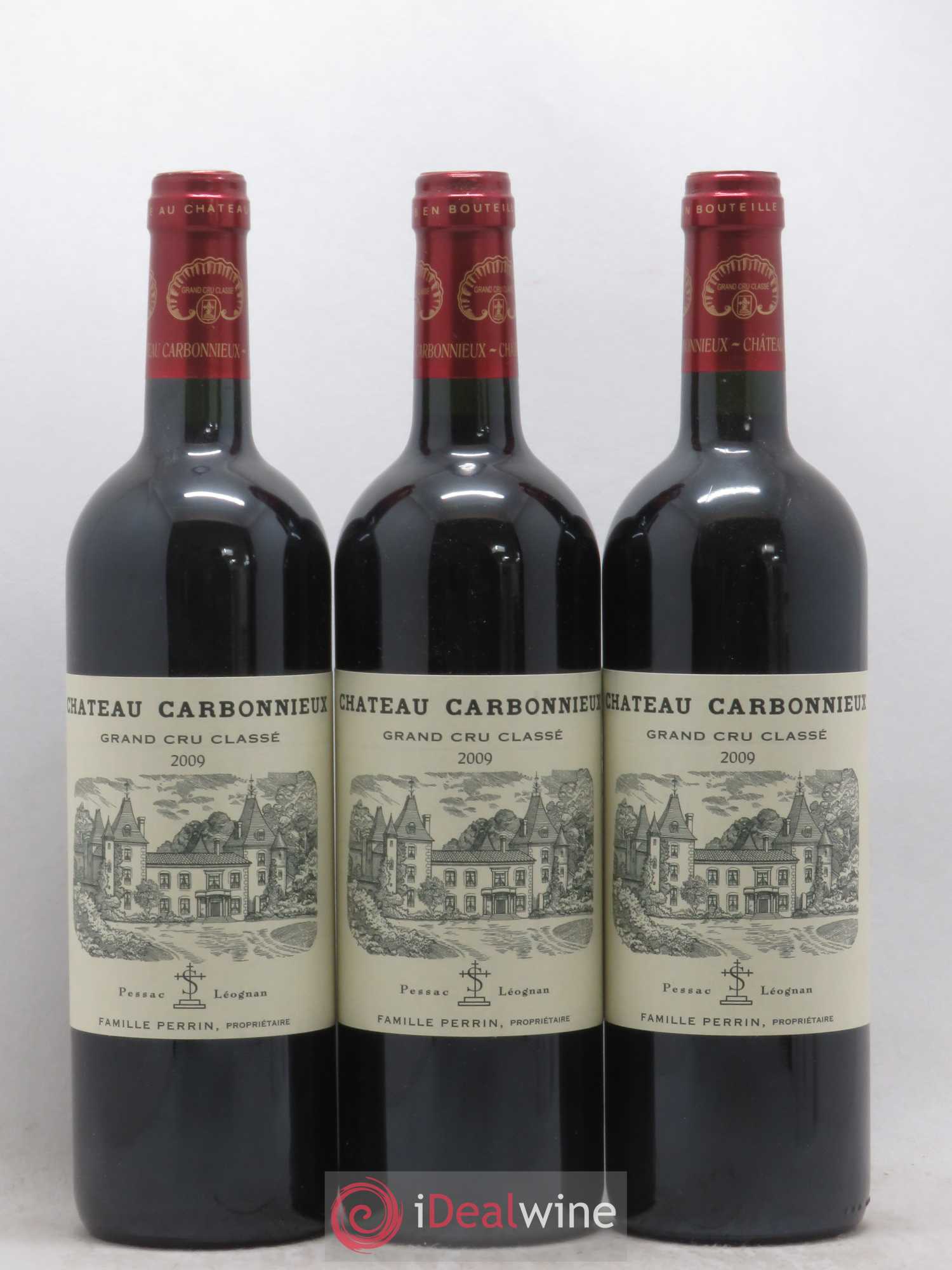 Château Carbonnieux Cru Classé de Graves 2009 - Lot de 3 bouteilles - 0
