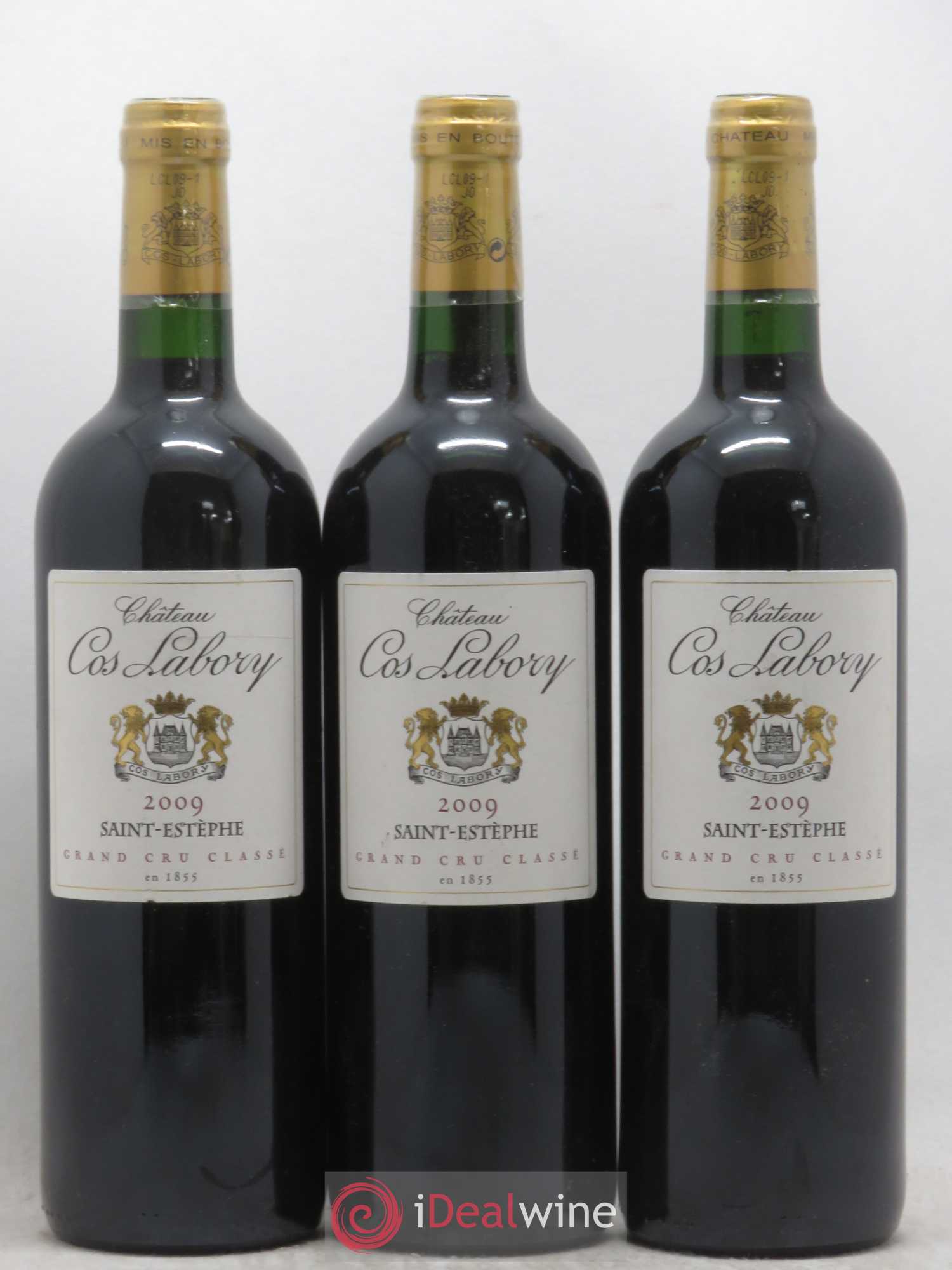 Château Cos Labory 5ème Grand Cru Classé 2009 - Lot de 3 bouteilles - 0