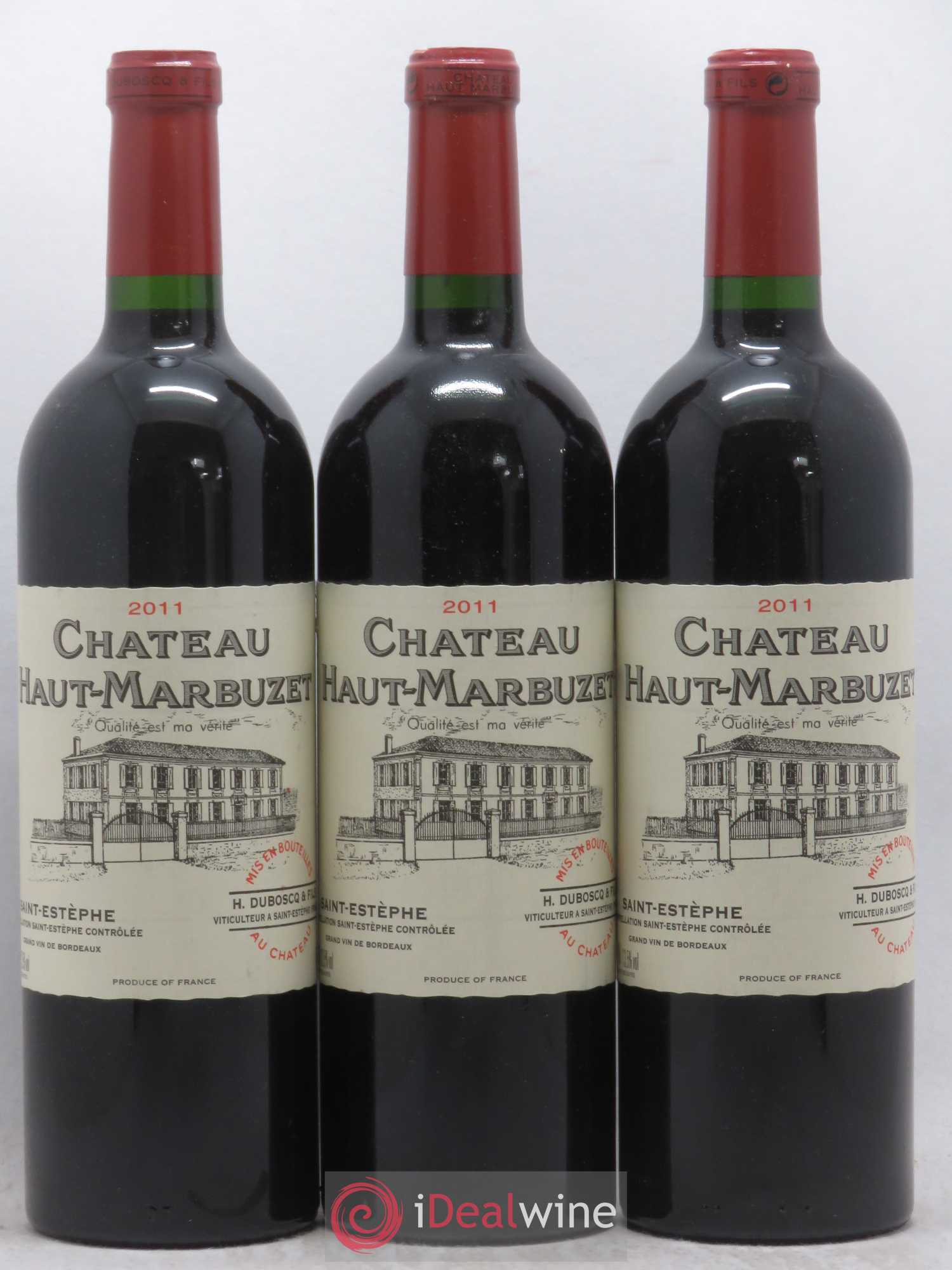 Château Haut Marbuzet (sans prix de réserve) 2011 - Lot de 3 bouteilles - 0