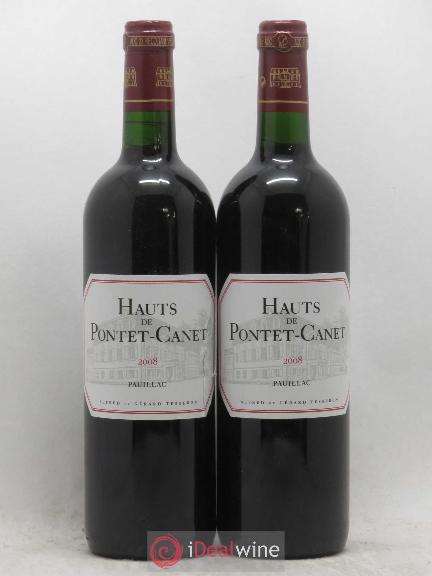 Les Hauts de Pontet-Canet Second Vin 2008 - Lot de 2 bouteilles - 0
