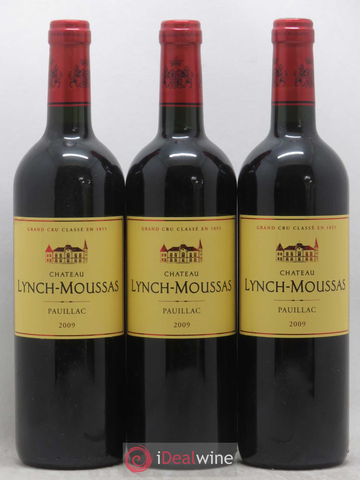 Château Lynch Moussas 5ème Grand Cru Classé 2009 - Lot de 3 bouteilles - 0