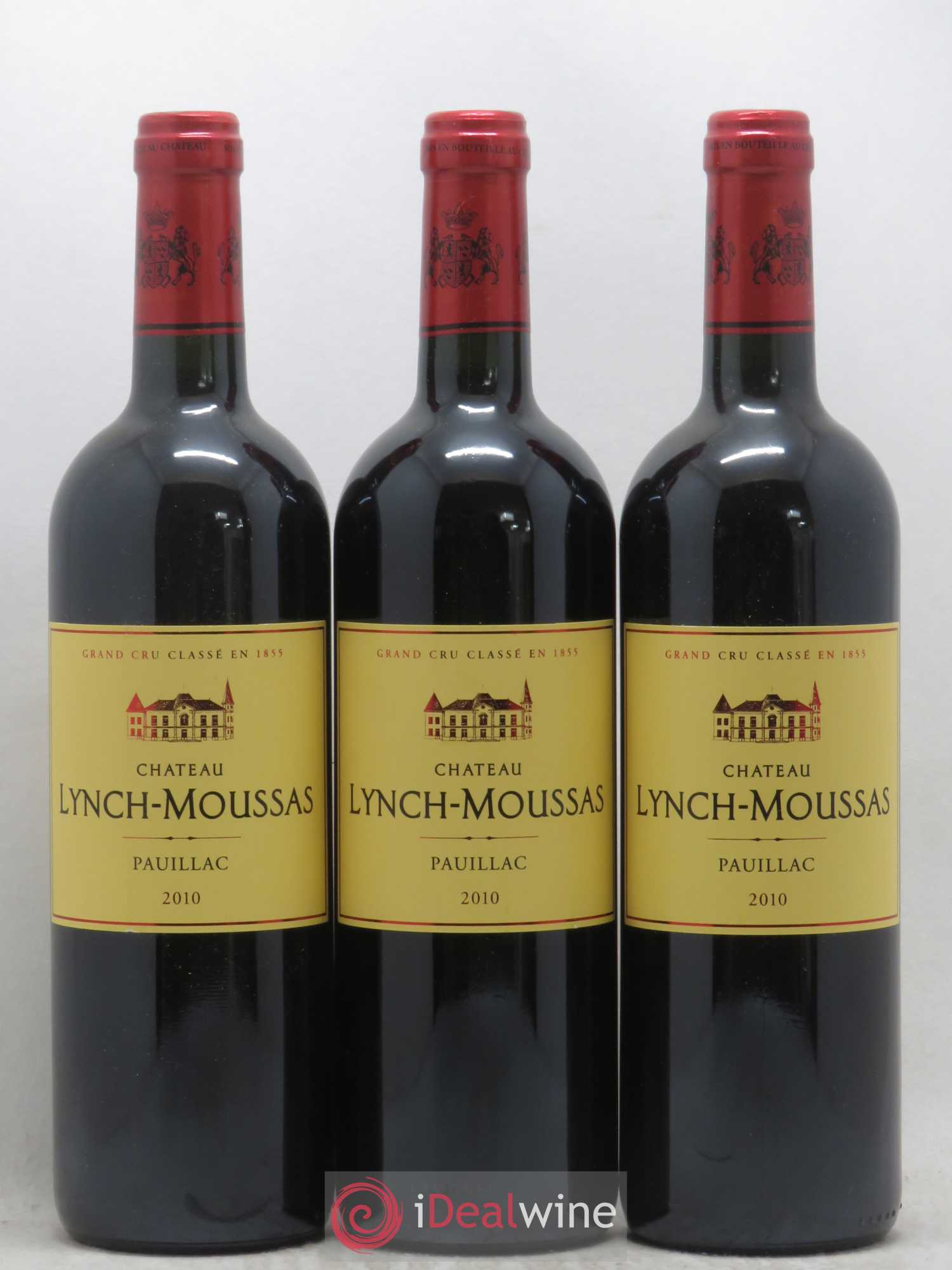 Château Lynch Moussas 5ème Grand Cru Classé 2010 - Lot de 3 bouteilles - 0
