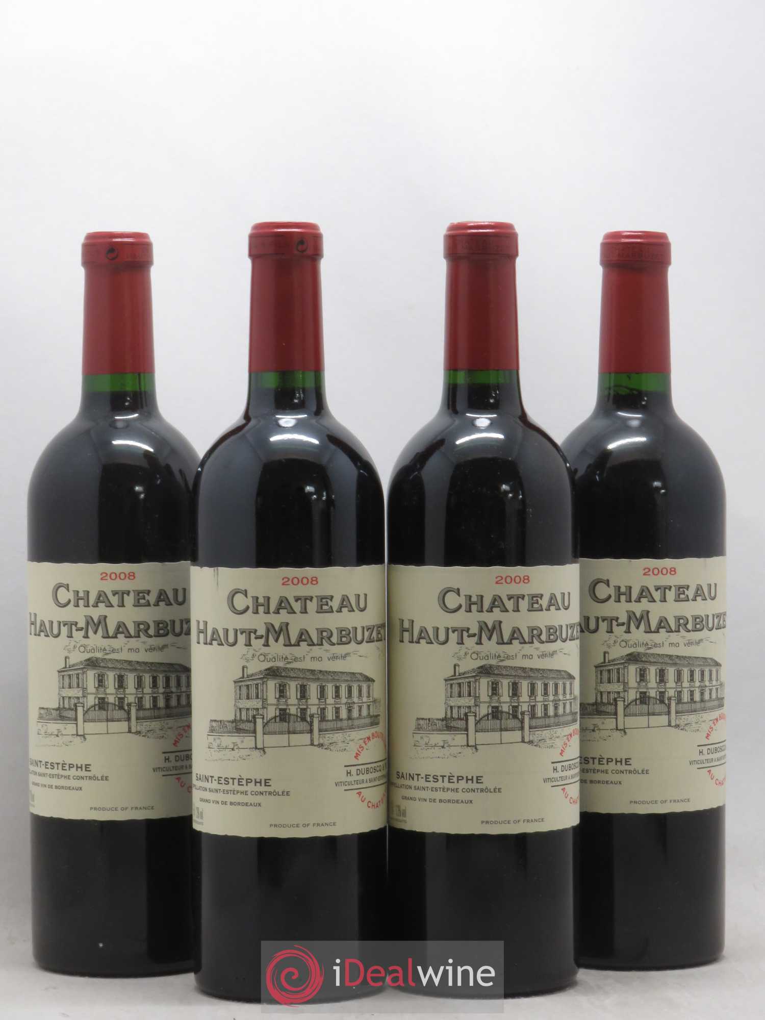 Château Haut Marbuzet 2008 - Lot de 4 bouteilles - 0