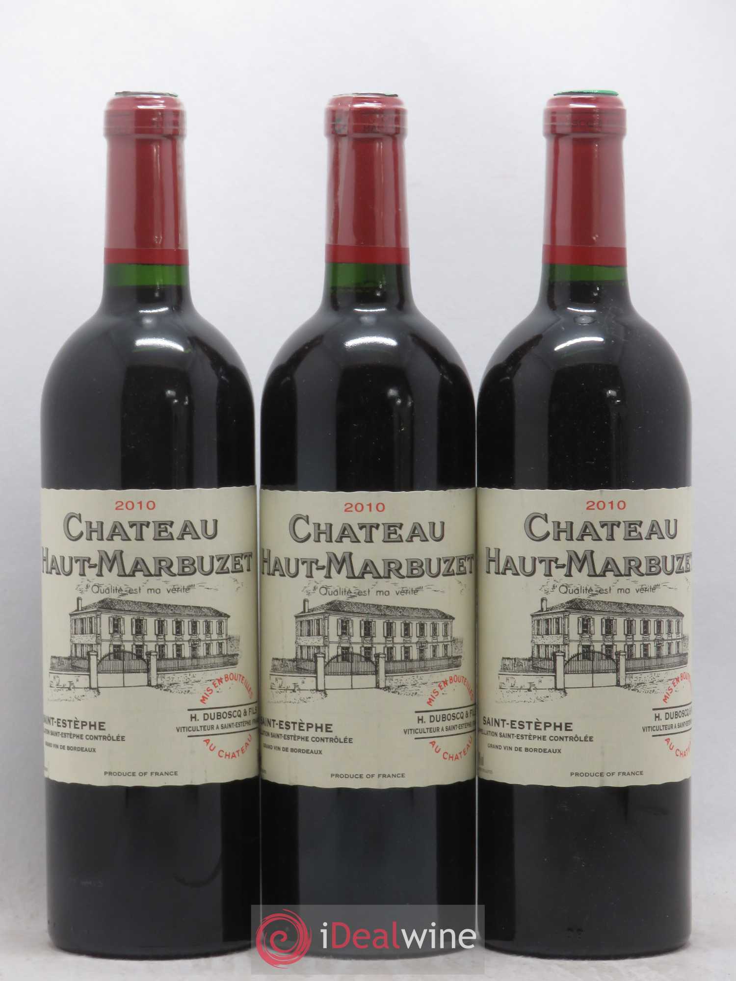 Château Haut Marbuzet 2010 - Lot de 3 bouteilles - 0