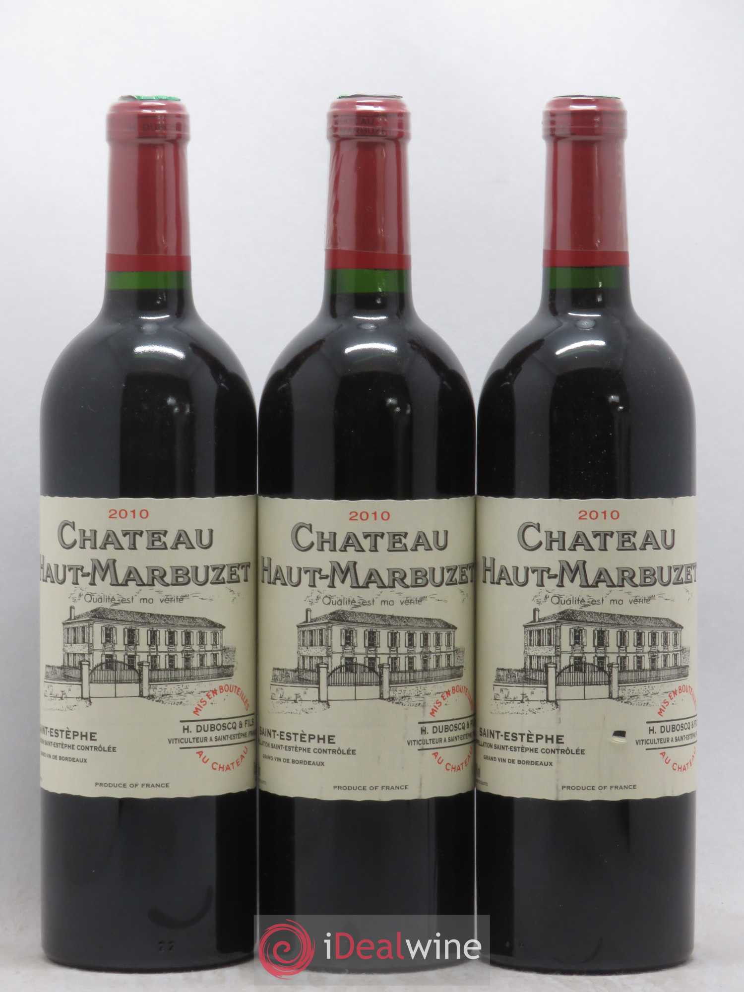 Château Haut Marbuzet 2010 - Lot de 3 bouteilles - 0