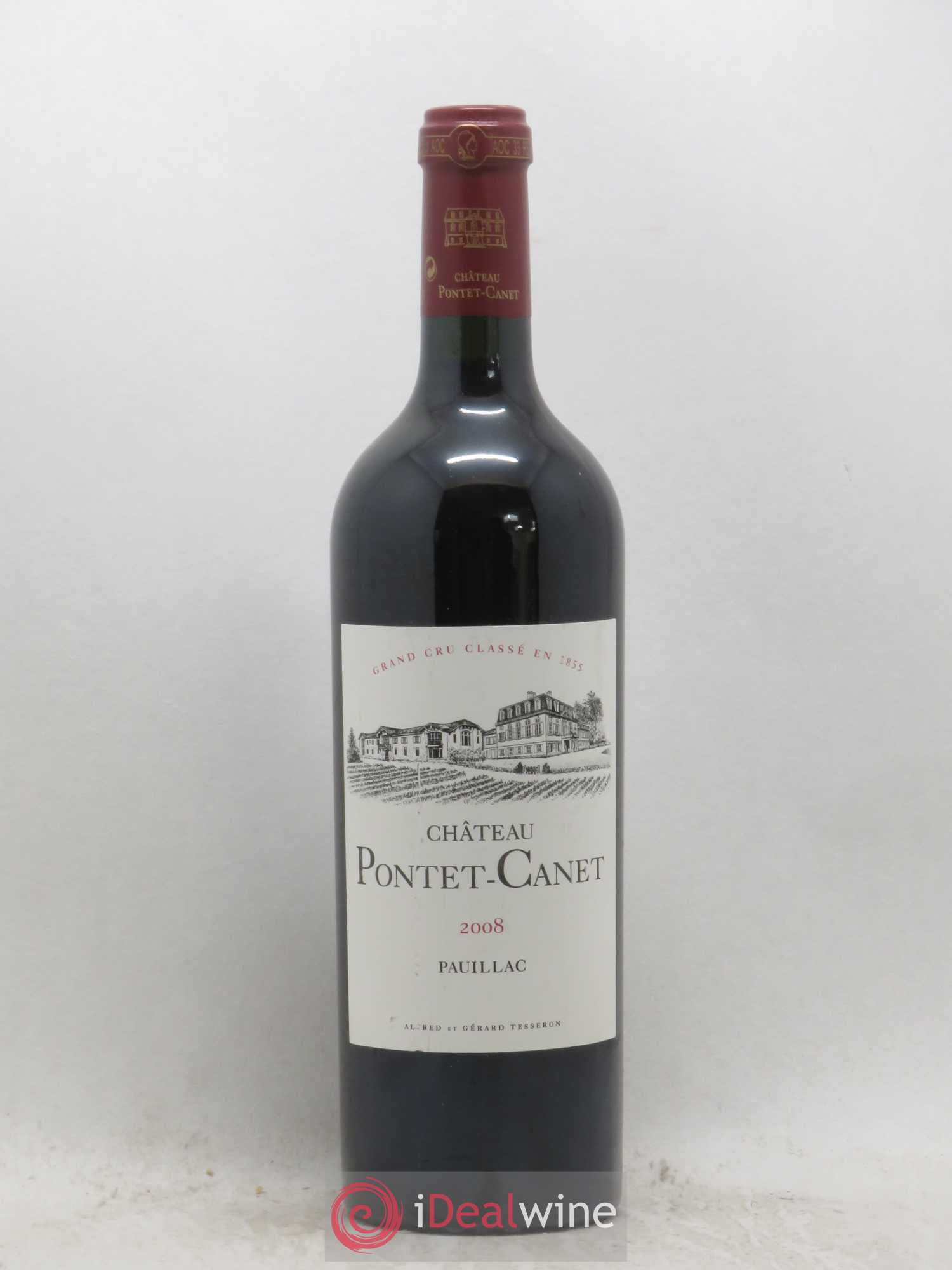 Château Pontet Canet 5ème Grand Cru Classé 2008 - Lot de 1 bouteille - 0