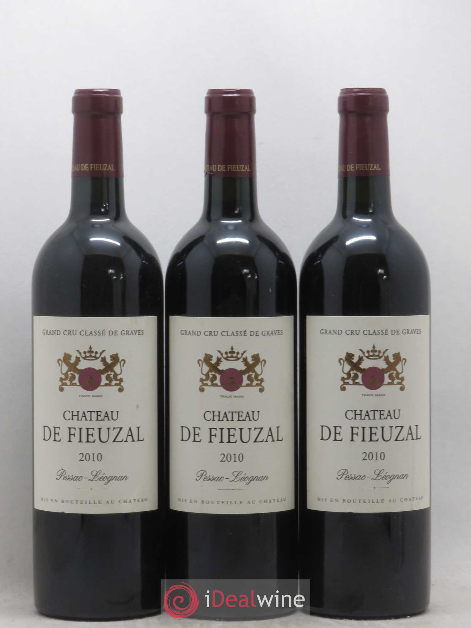 Château de Fieuzal Cru Classé de Graves 2010 - Lot de 3 bouteilles - 0