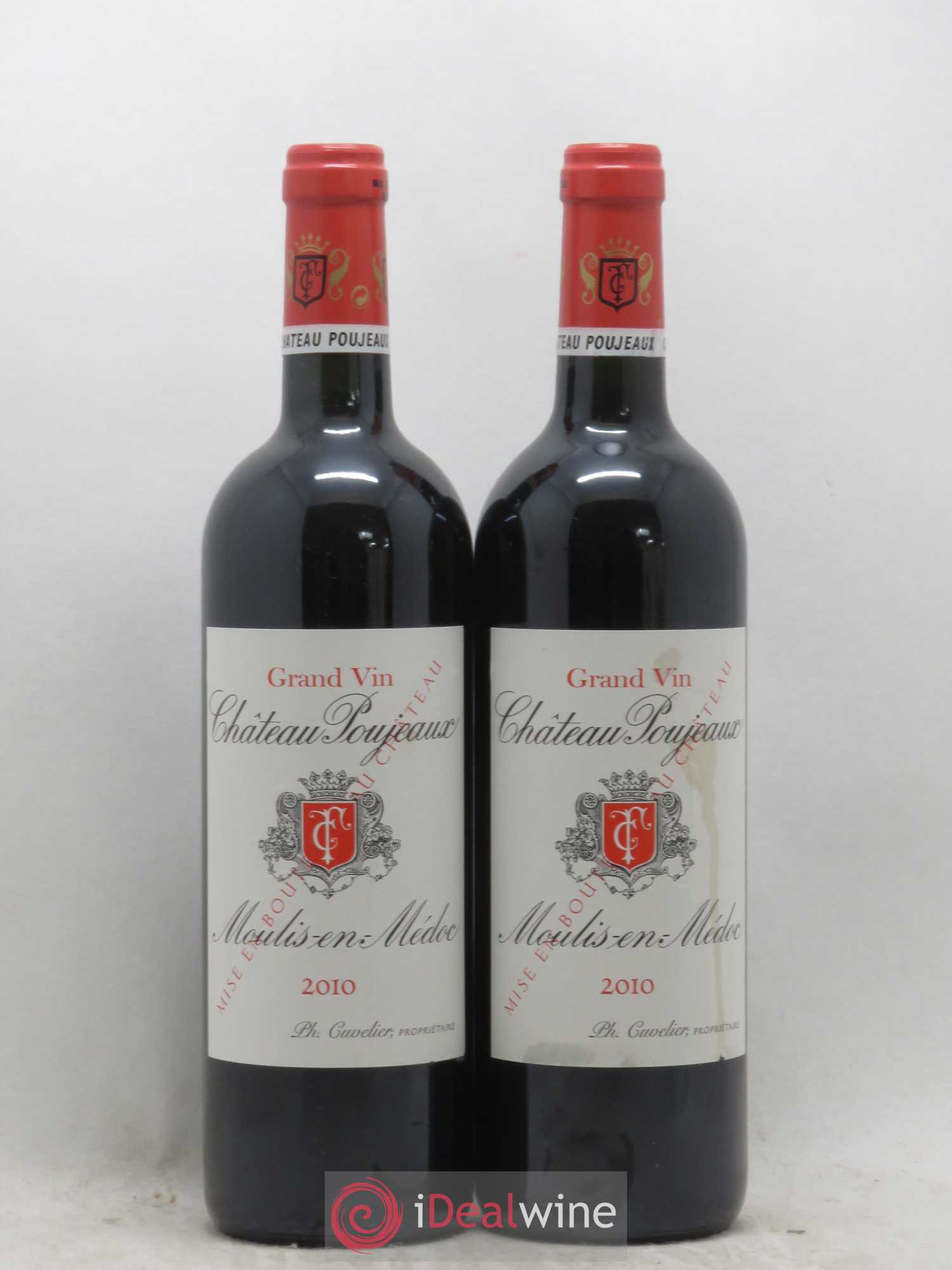Château Poujeaux 2010 - Lot de 2 bouteilles - 0