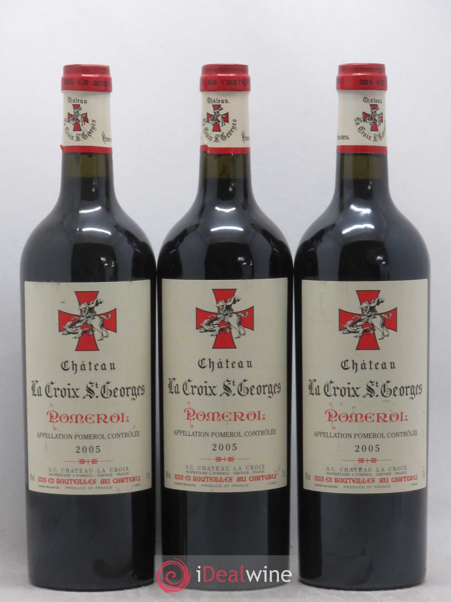 Château la Croix Saint-Georges 2005 - Lot de 3 bouteilles - 0