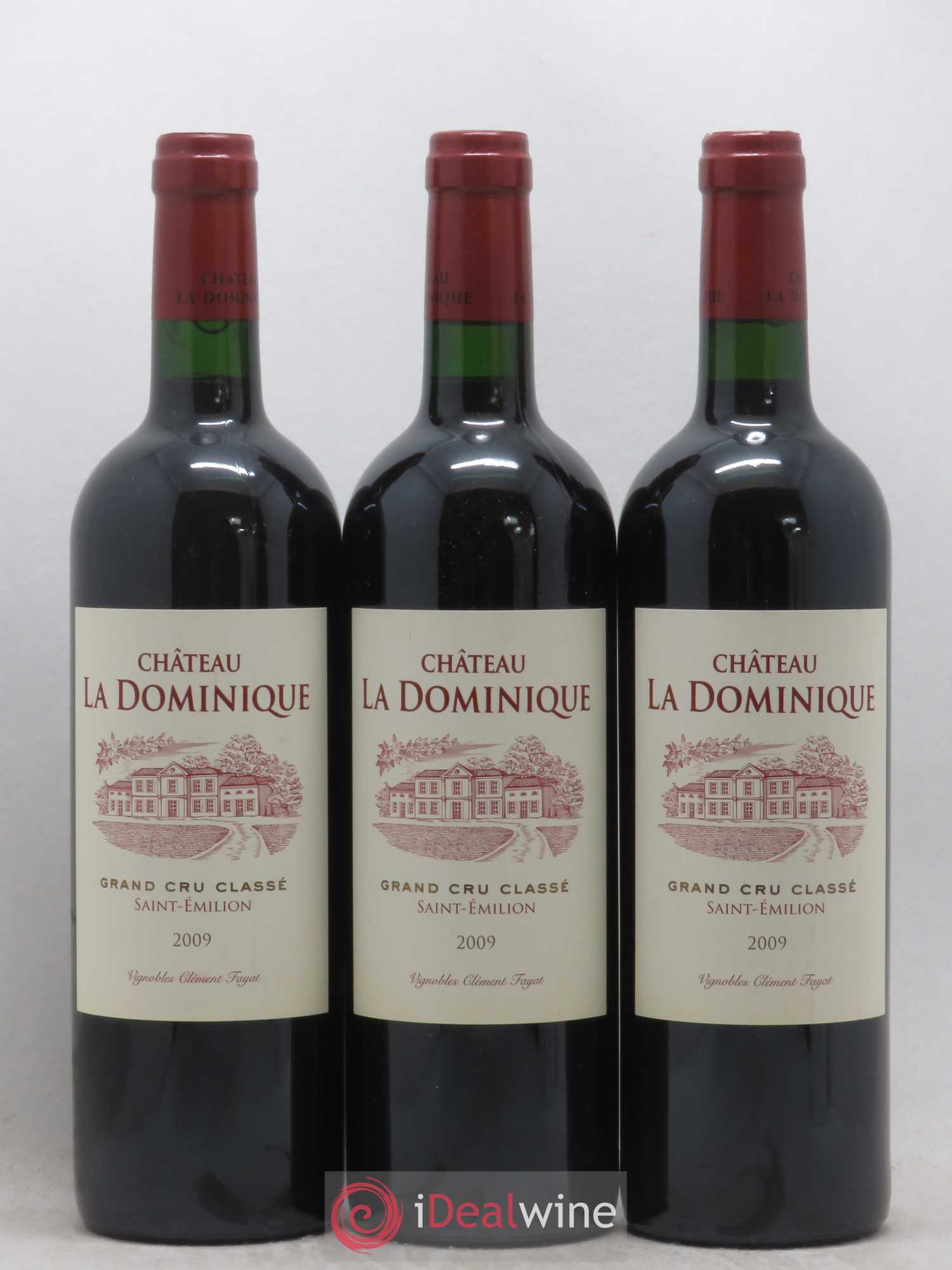 Château la Dominique Grand Cru Classé 2009 - Lot de 3 bouteilles - 0