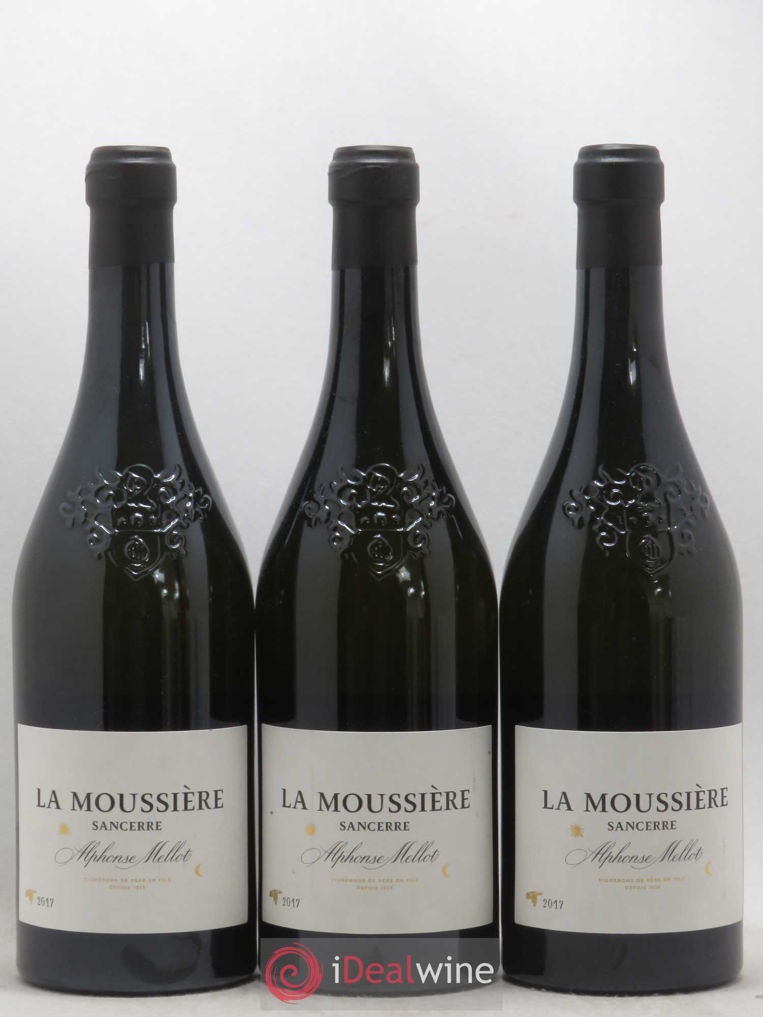 Sancerre La Moussière Alphonse Mellot (sans prix de réserve) 2017 - Lot de 3 bouteilles - 0