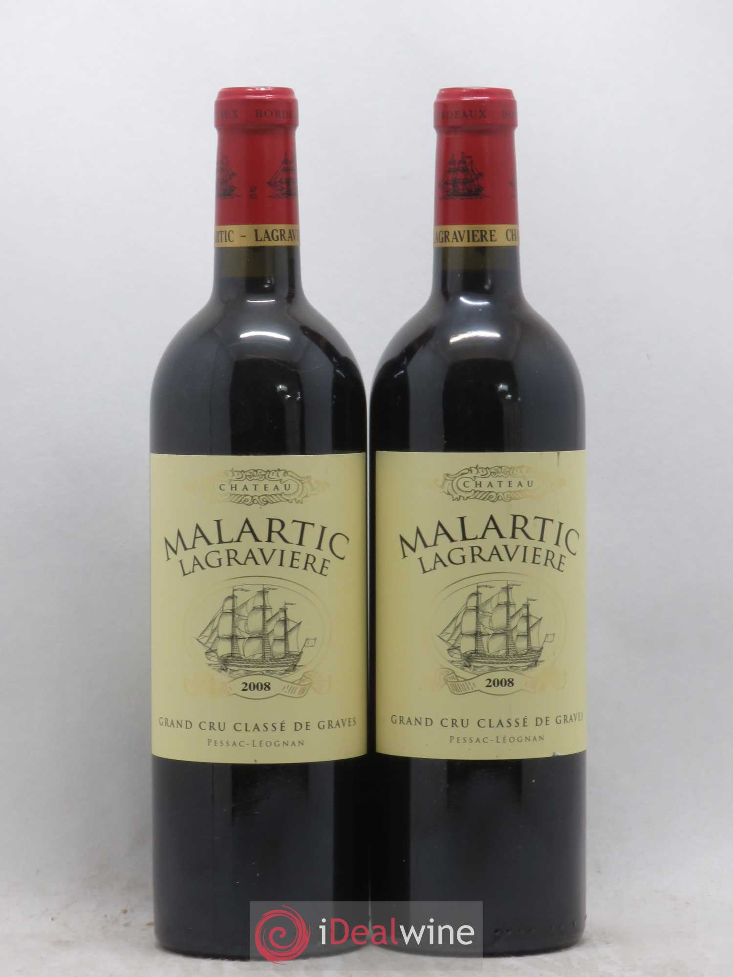 Château Malartic-Lagravière Cru Classé de Graves 2008 - Lot de 2 bouteilles - 0