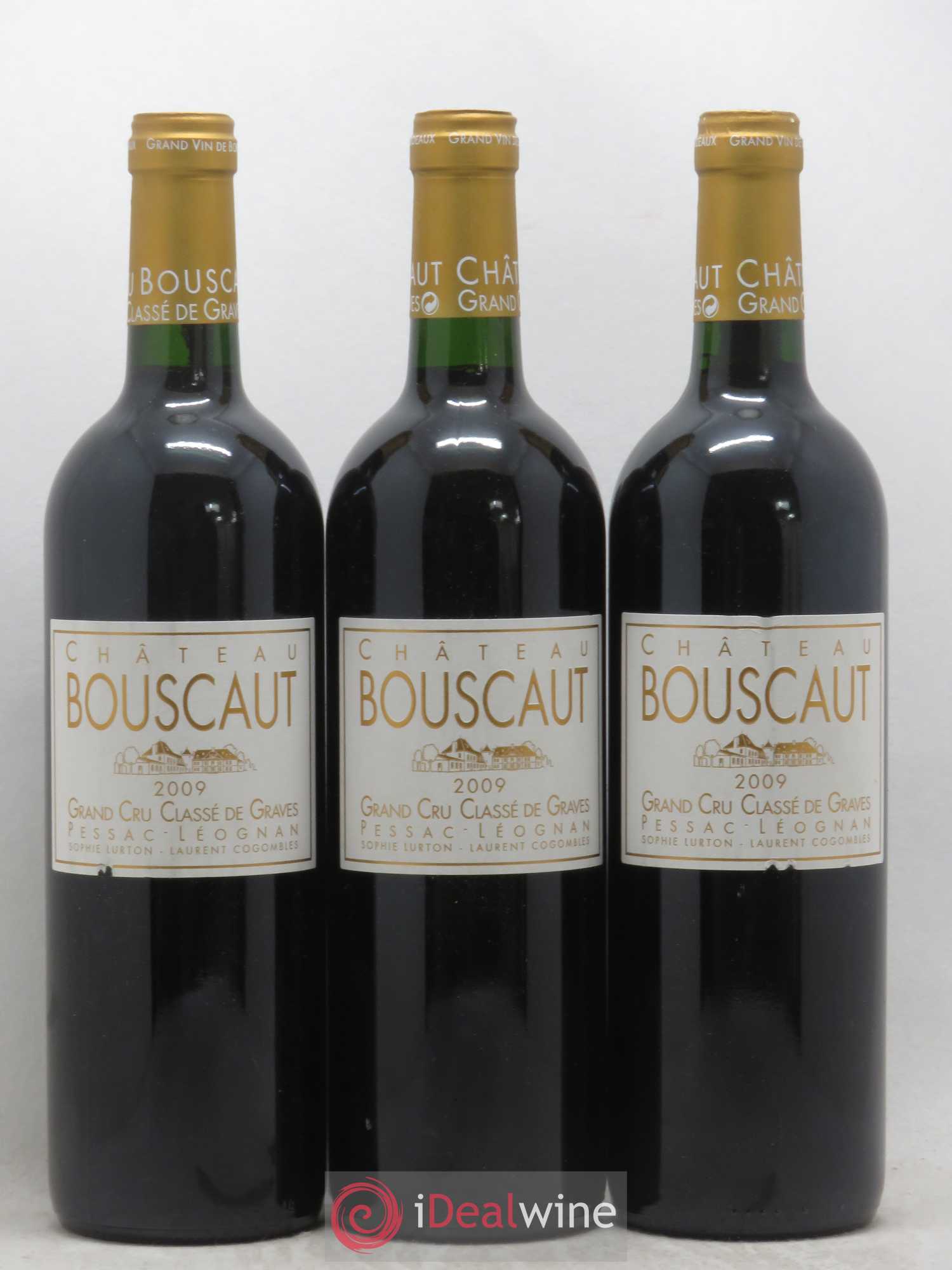 Château Bouscaut Cru Classé de Graves 2009 - Lot de 3 bouteilles - 0