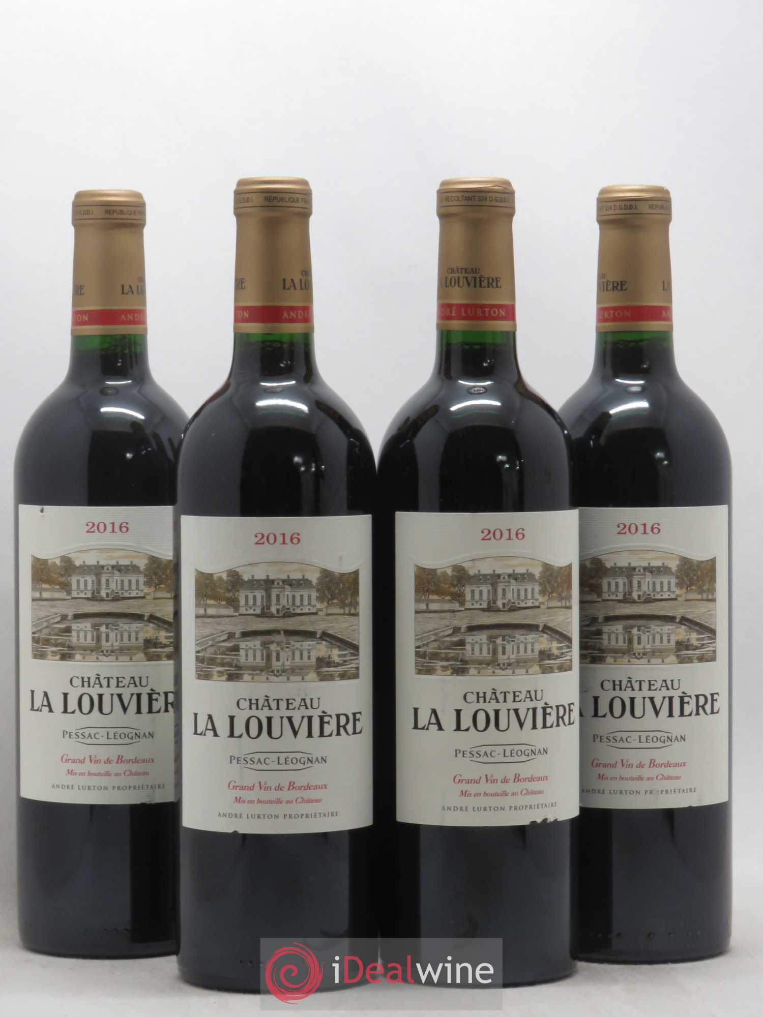 Château la Louvière 2016 - Lot de 4 bouteilles - 0