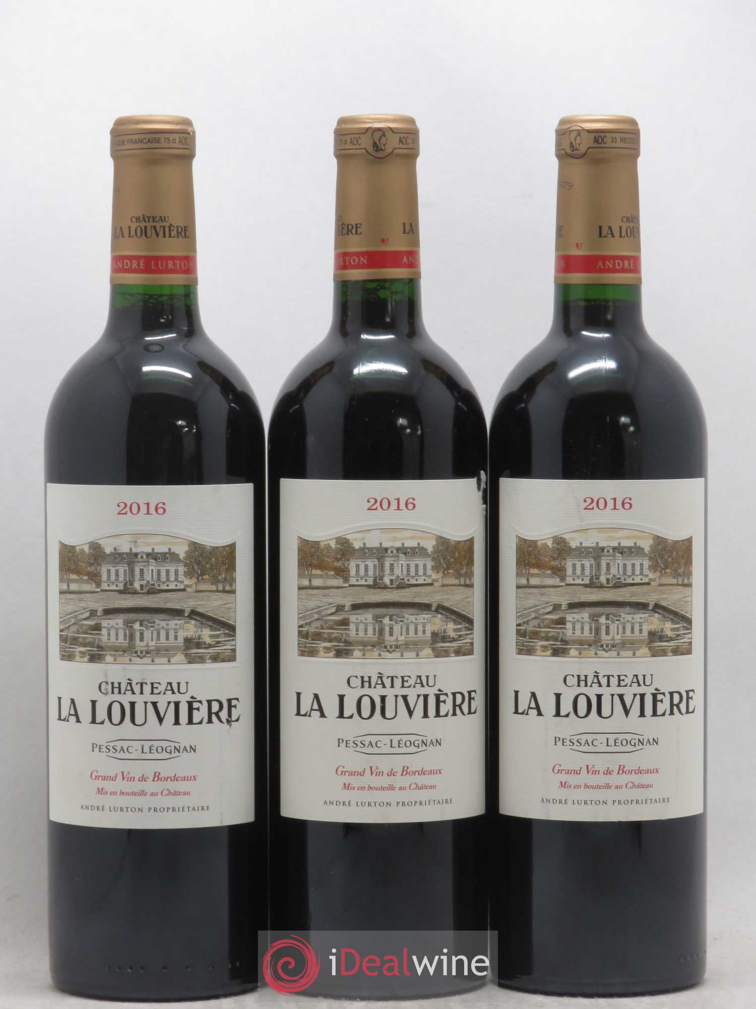 Château la Louvière 2016 - Lot de 3 bouteilles - 0