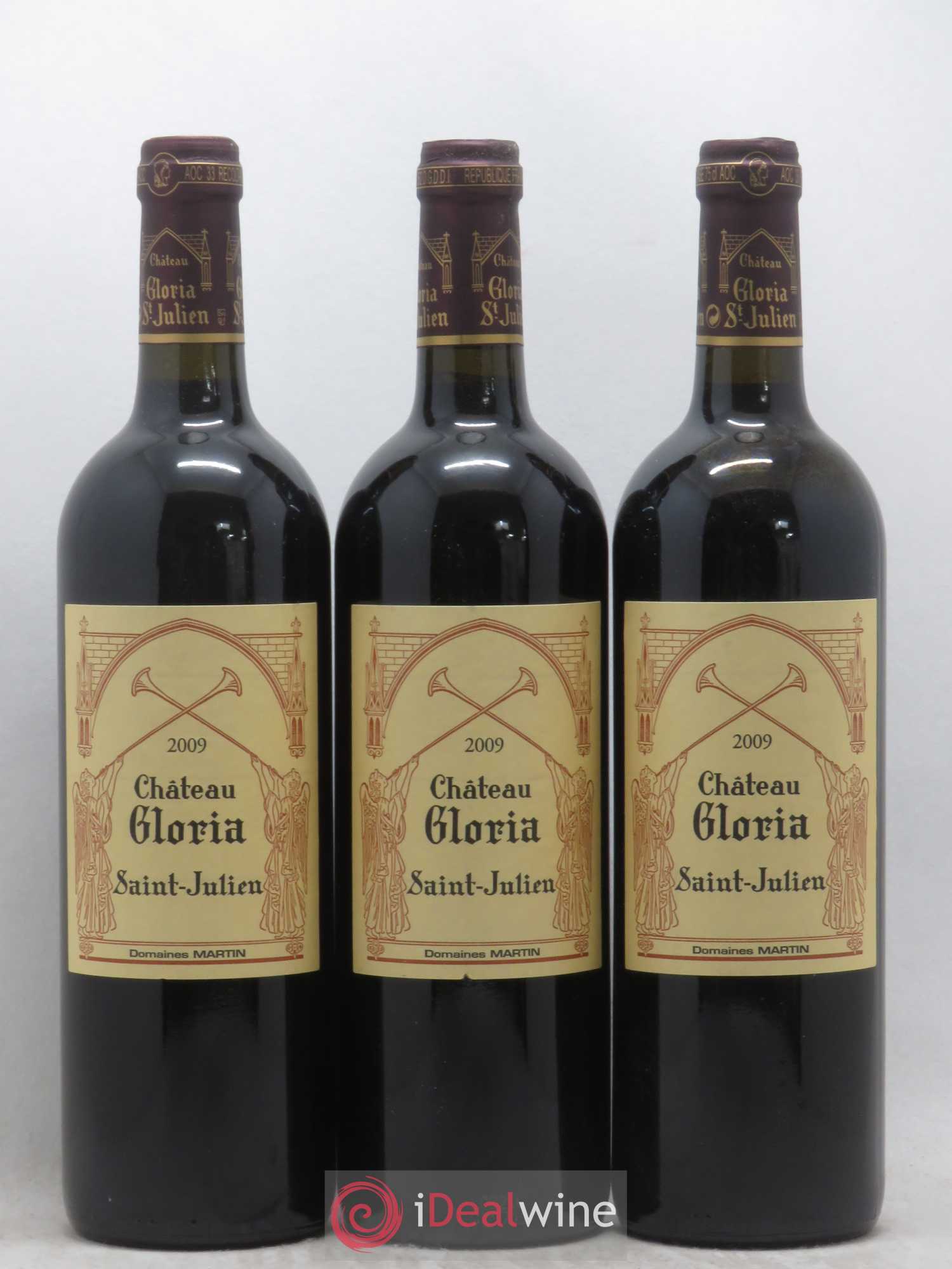 Château Gloria 2009 - Lot de 3 bouteilles - 0