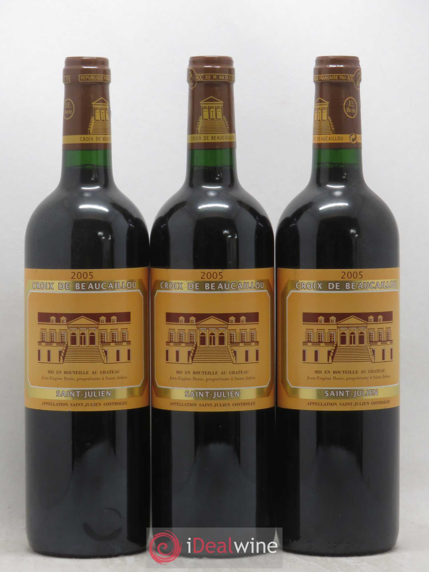 La Croix de Beaucaillou Second Vin 2005 - Lot de 3 bouteilles - 0