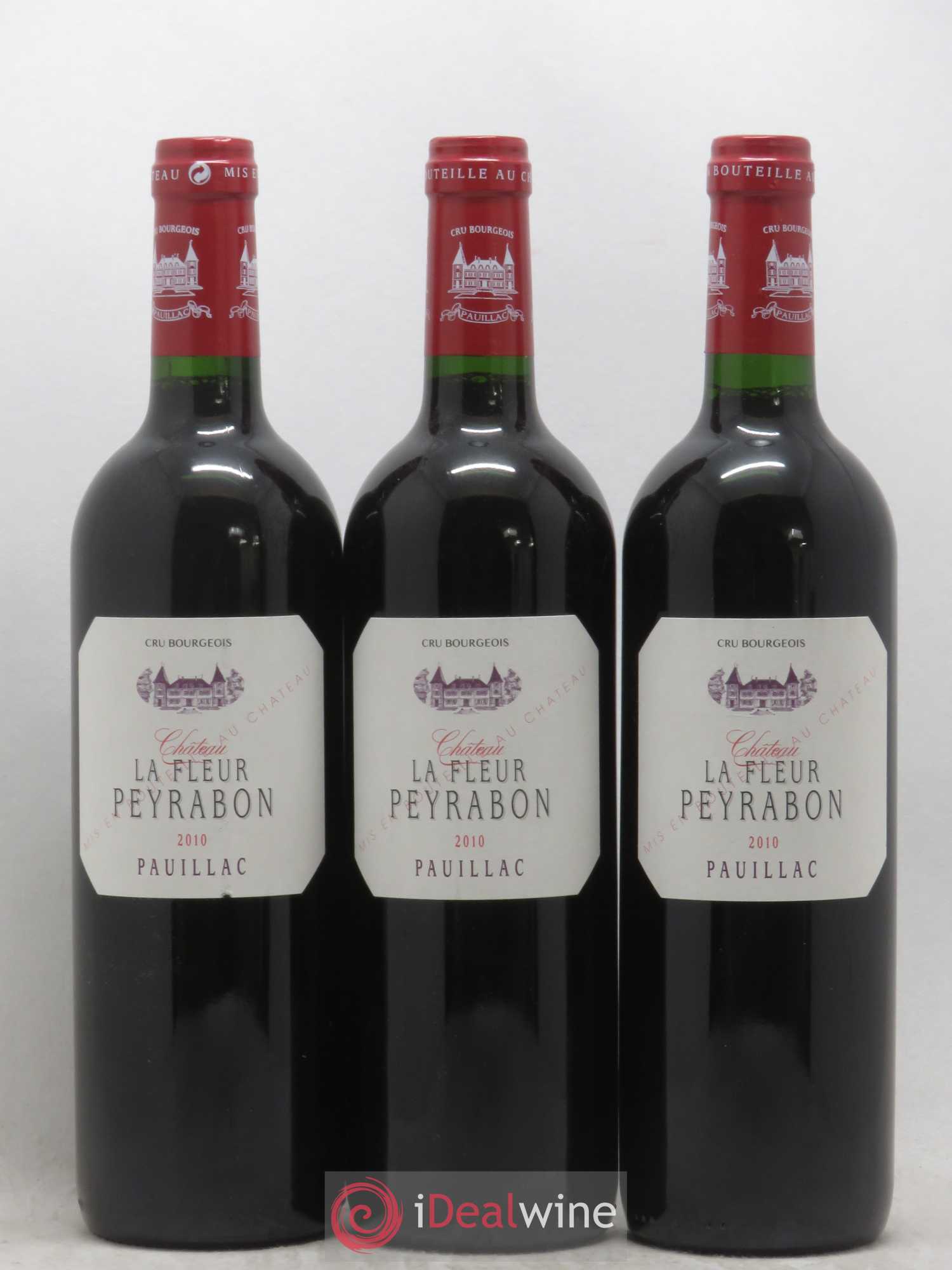 Château La Fleur Peyrabon Cru Bourgeois 2010 - Lot de 3 bouteilles - 0