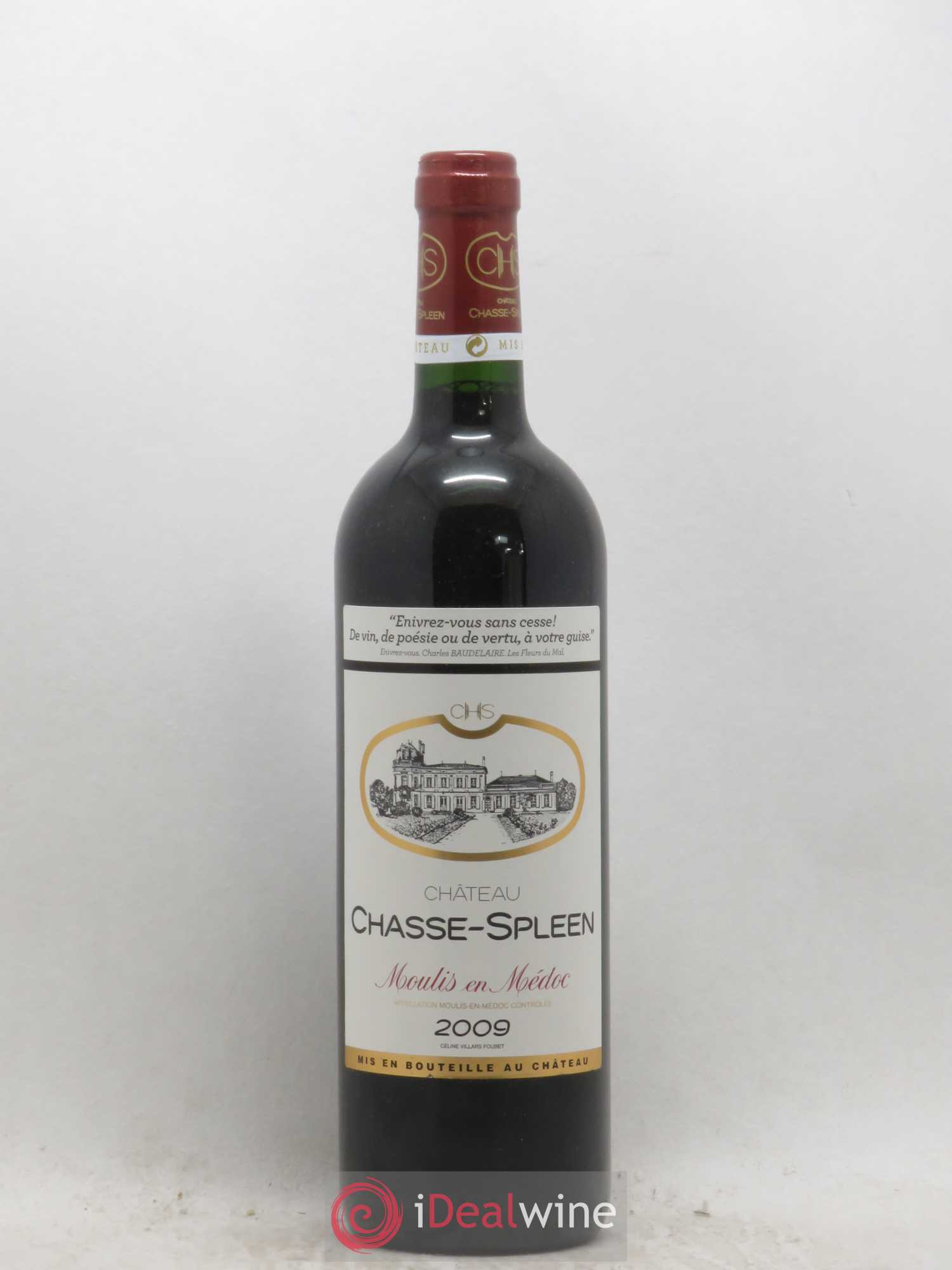 Château Chasse Spleen 2009 - Lot de 1 bouteille - 0