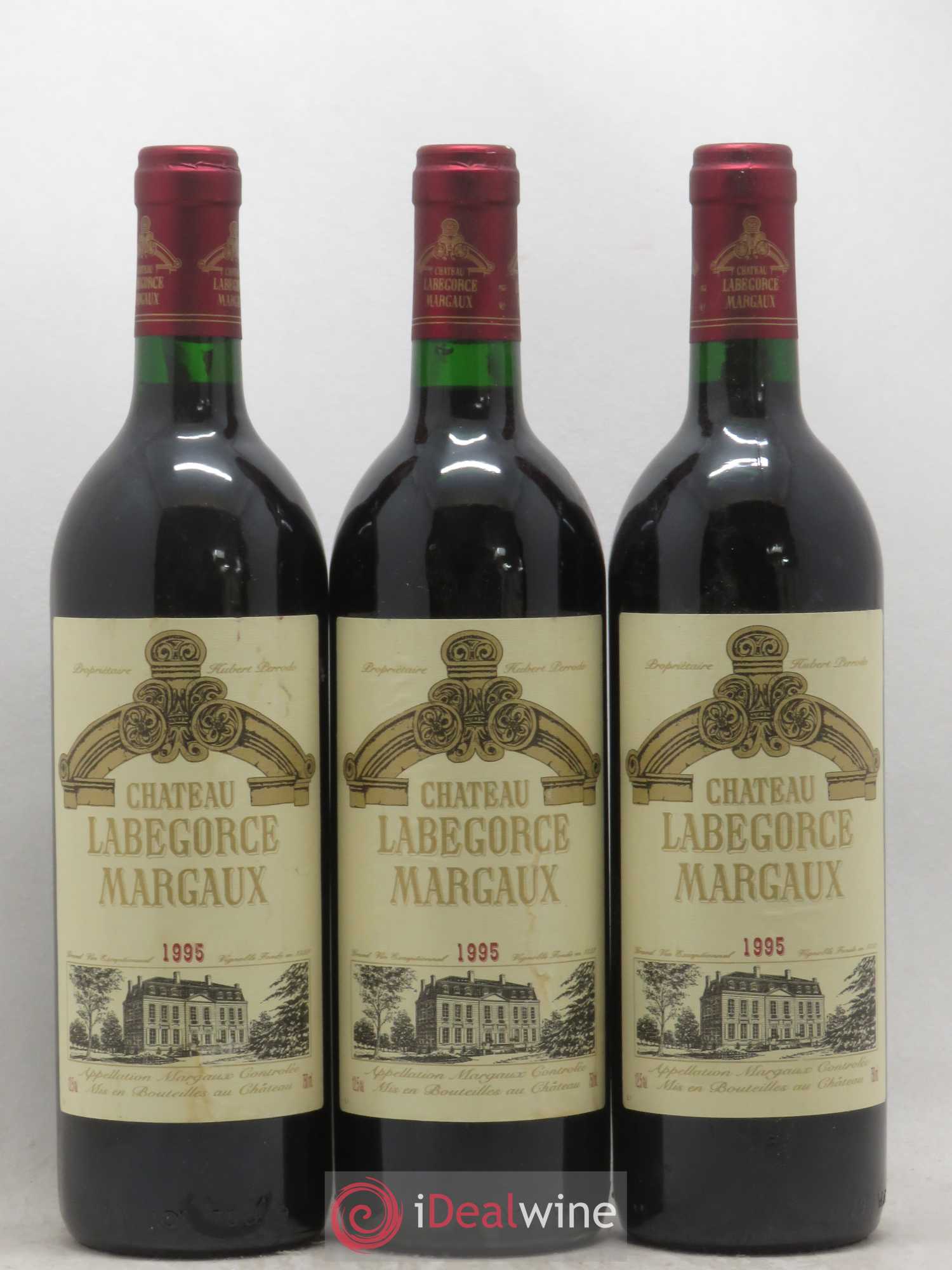 Château Labegorce Cru Bourgeois 1995 - Lot de 3 bouteilles - 0